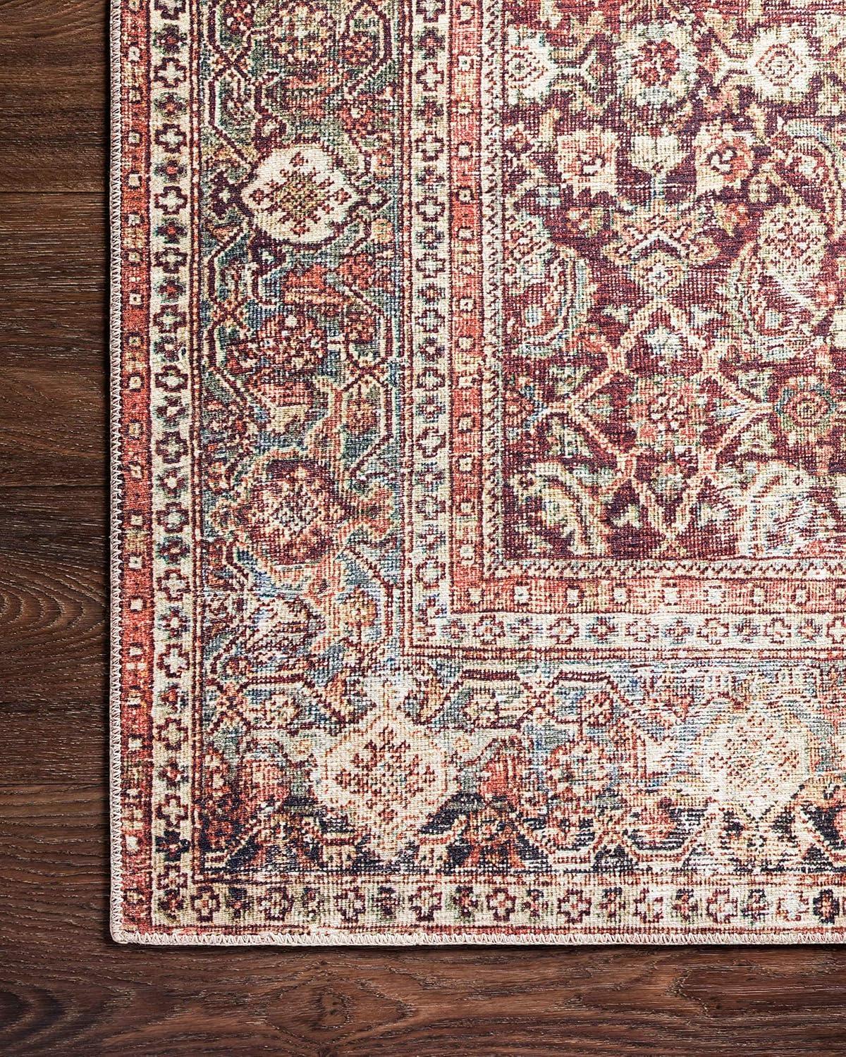 Cinnamon and Sage Rectangular Synthetic 9' x 12' Area Rug