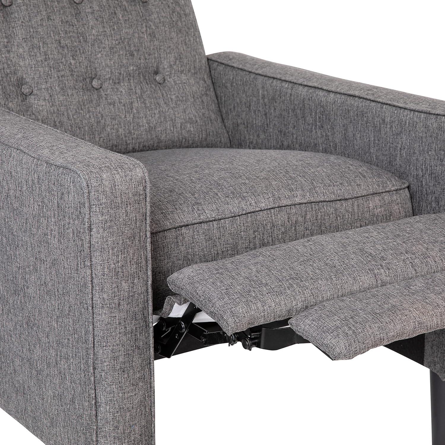 Flash Furniture Ezra Ezra Fabric Push Back Recliner, Gray