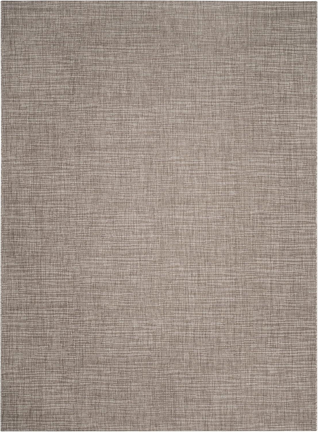 Courtyard CY8576 Power Loomed Indoor and Outdoor Area Rug - Light Brown - 8'x11' - Safavieh