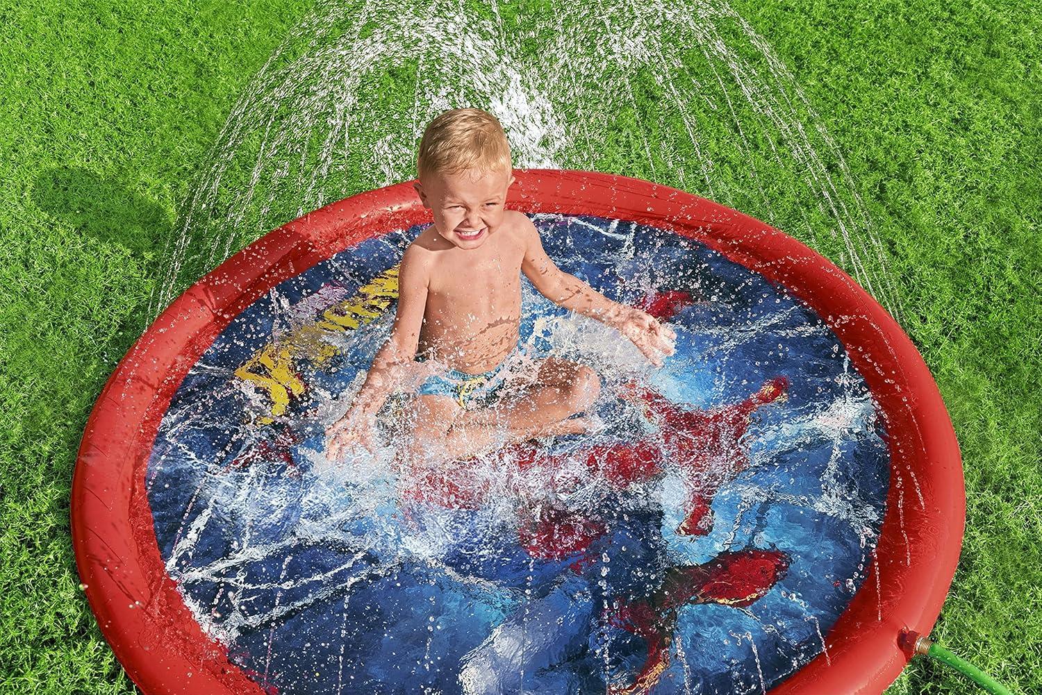 Spider-Man 65" Child Lawn Sprinkler Splash Pad, Ages 2+