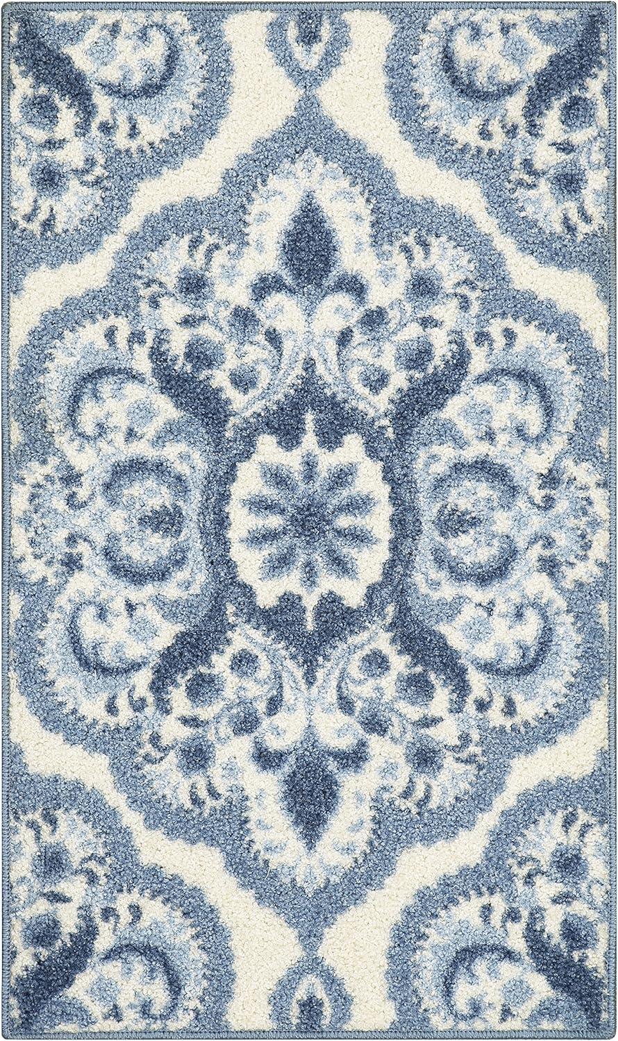 Hertel Floral Blue Area Rug