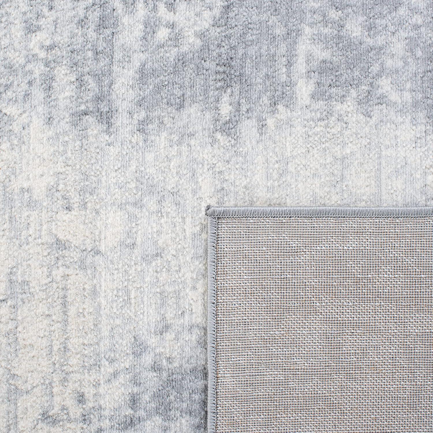 Steelside™ Adilene Abstract Light Gray/Ivory Area Rug