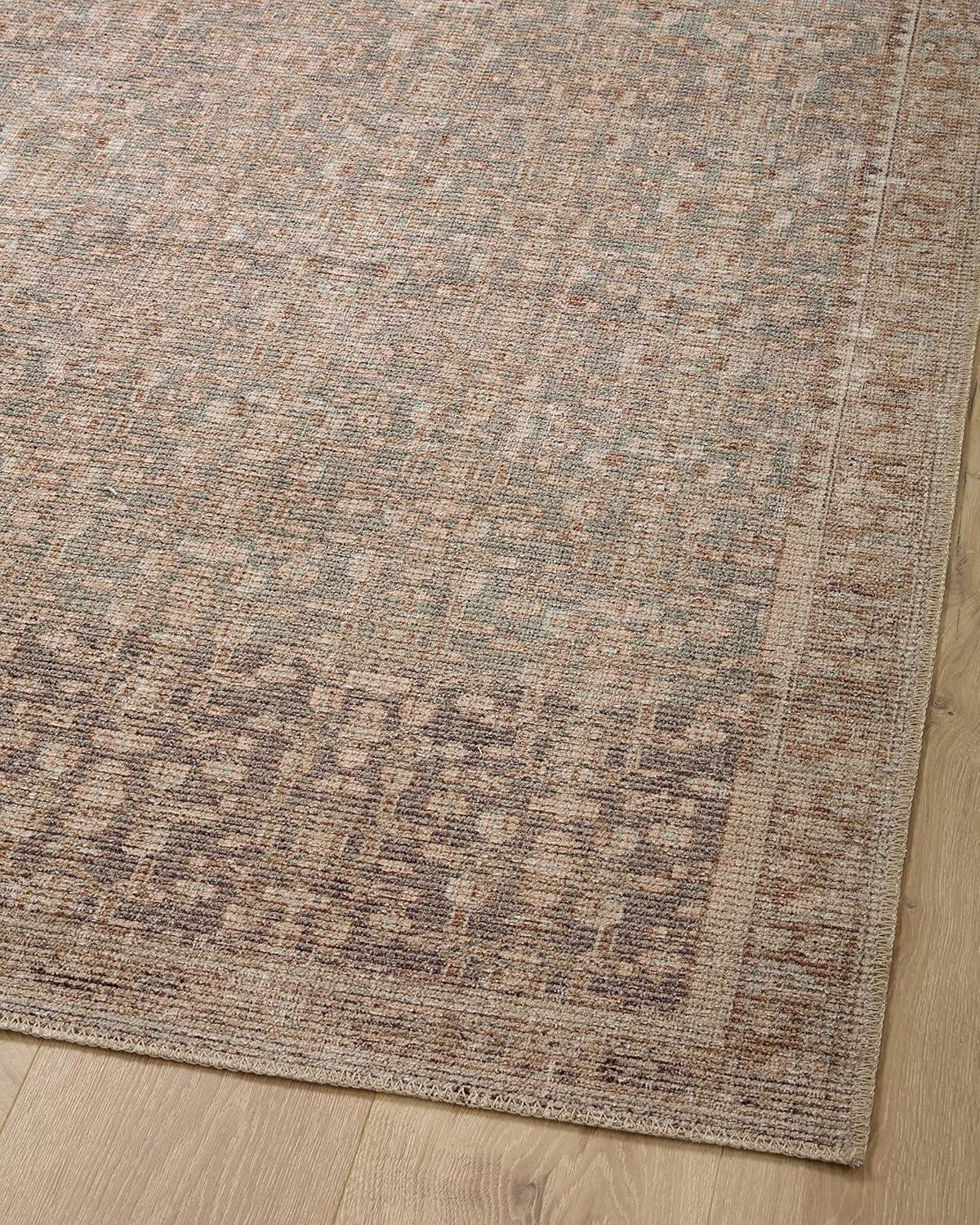 Sage & Bark Square Low-Pile Traditional Area Rug, 18" x 18"