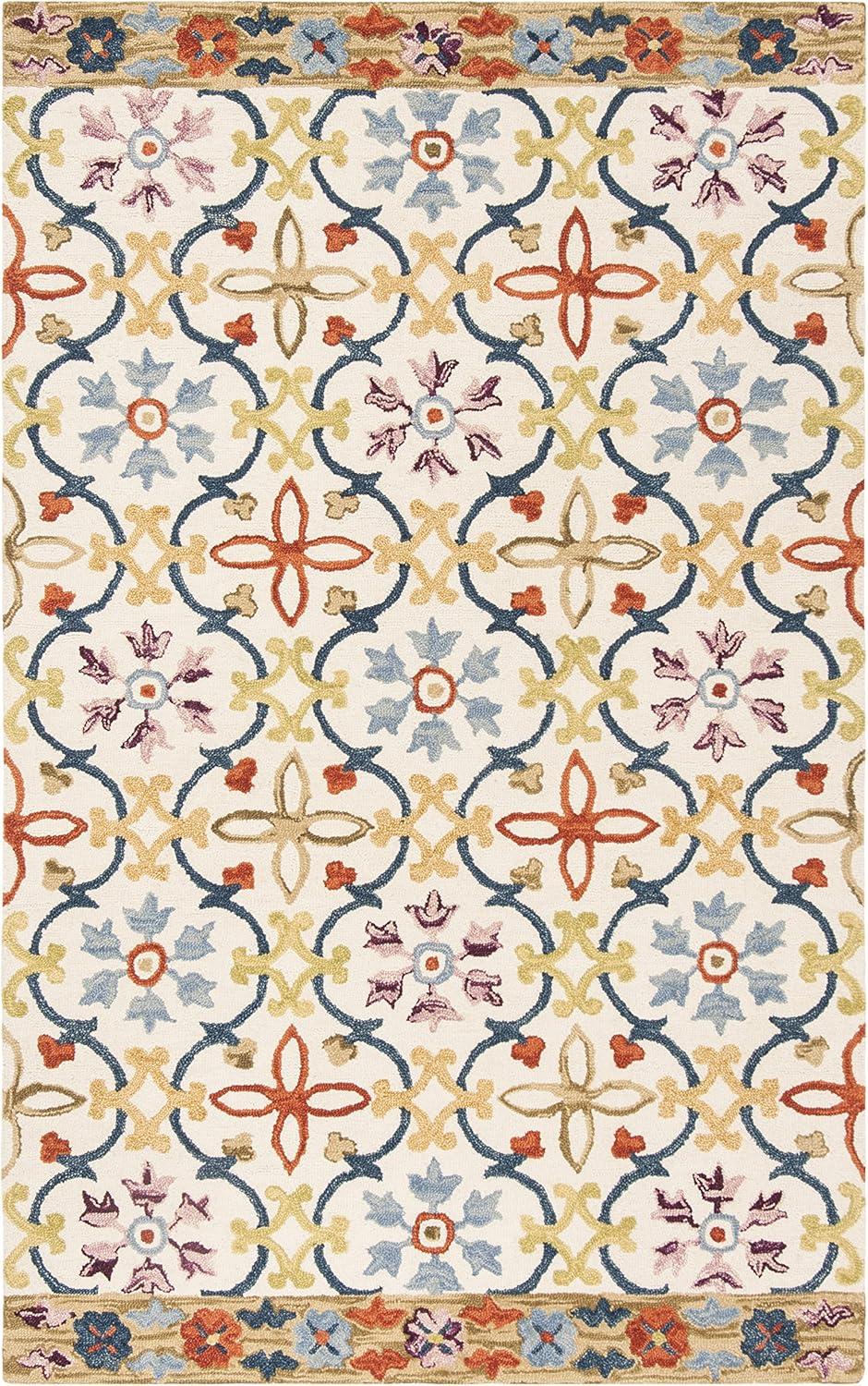 Suzani SZN310 Hand Hooked Indoor Area Rug  - Safavieh