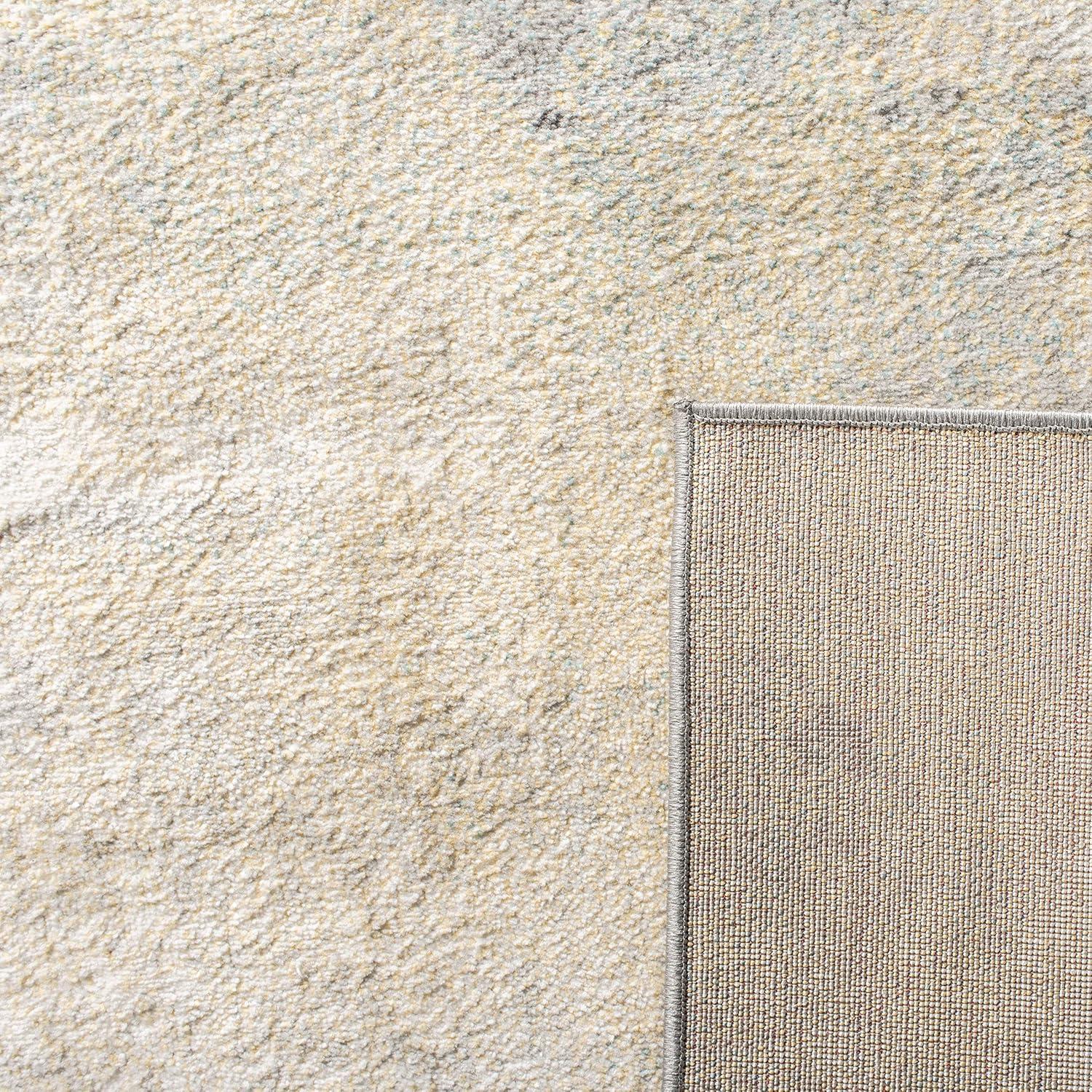 Jasper JSP114 Power Loomed Area Rug - Grey/Gold - 4'x6' - Safavieh.