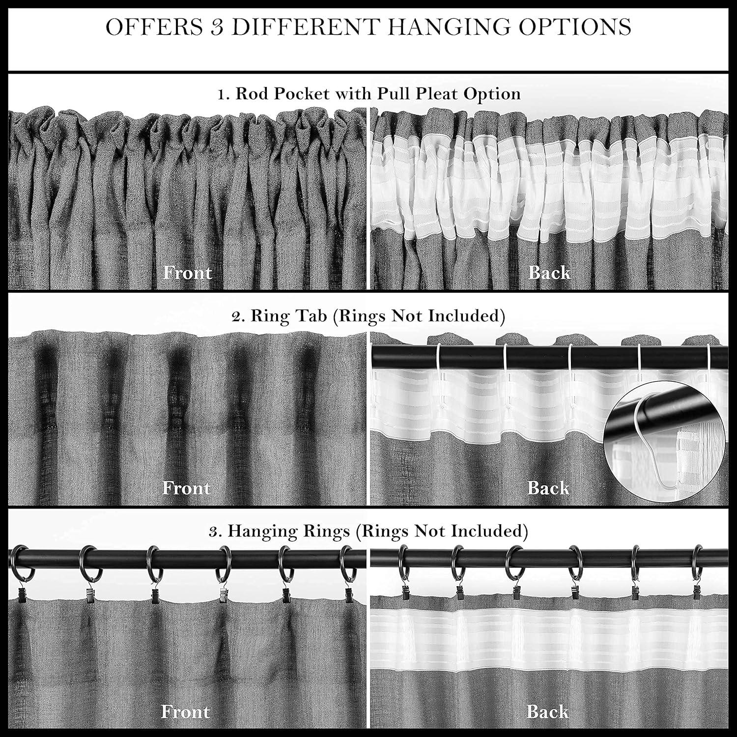 Chanasya 2pk Solid Velvet Room Darkening Blackout Privacy Window Curtain Panels - Set of 2 - 52 x 63 Inches Long - Taupe