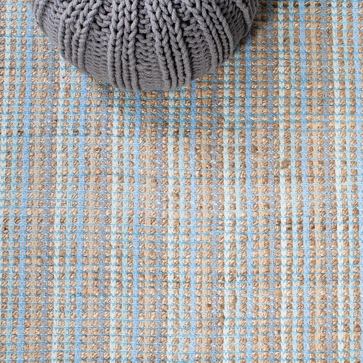 SAFAVIEH Cape Cod Ivana Braided Striped Area Rug, 8' x 10', Green