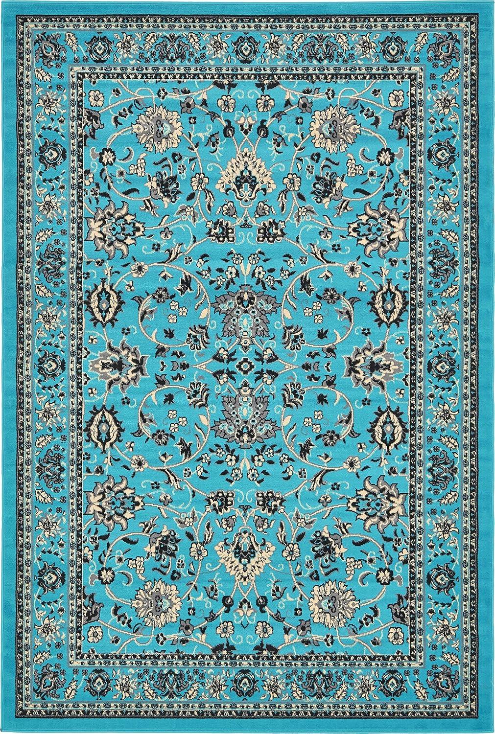 Unique Loom Sialk Hill Washington Floral Indoor Woven Area Rug