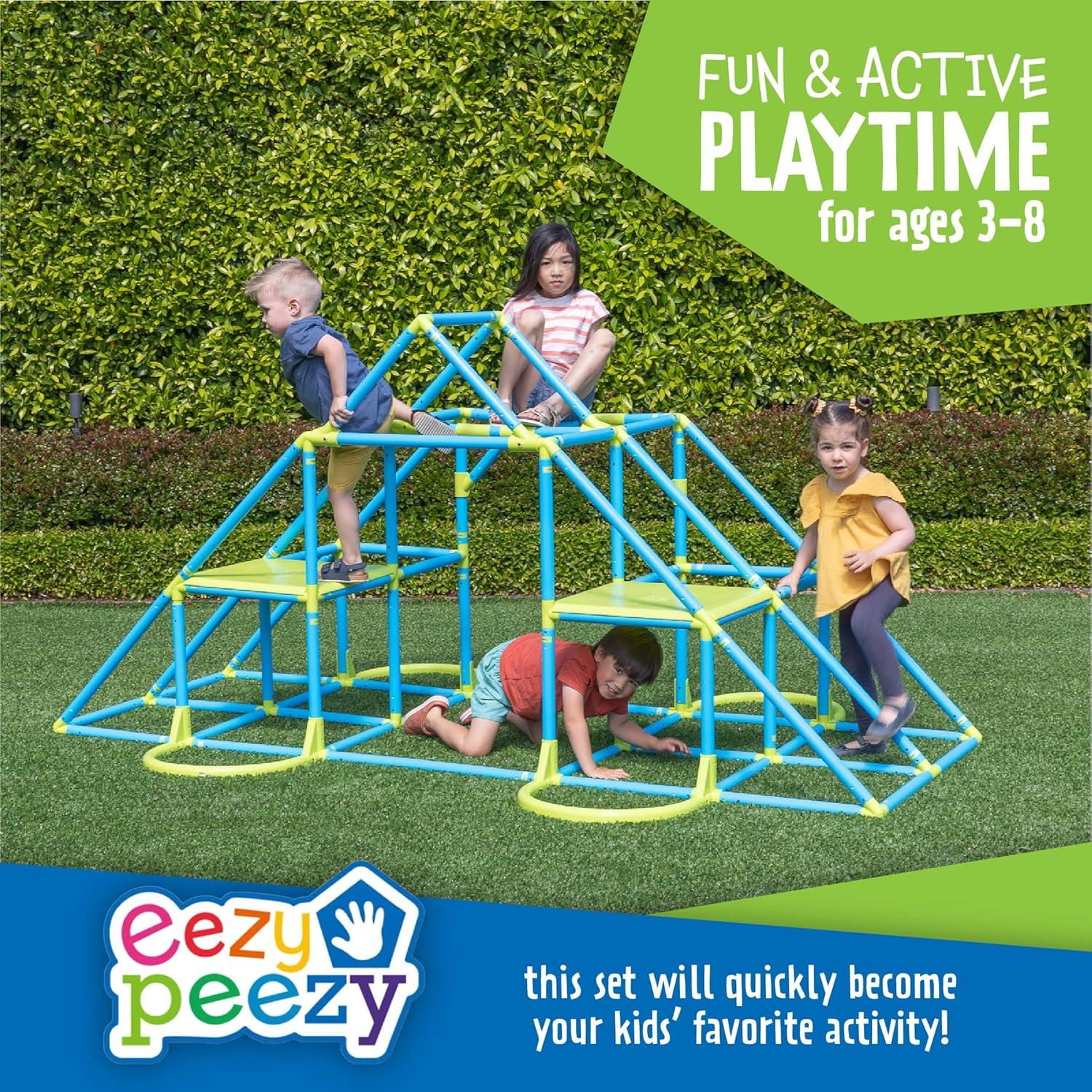 Eezy Peezy MEGA Pyramid Monkey Bar Climbing Tower - Ages 3-8