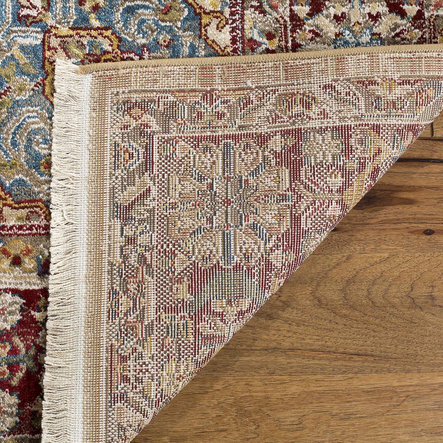 Kashan KSN305 Power Loomed Area Rug - Ivory/Red - 9'x12'6" - Safavieh