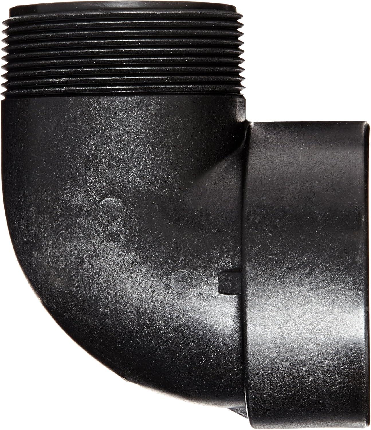 Banjo SL300-90 Polypropylene Pipe Fitting, 90 Degree Street Elbow, Schedule 80, 3" NPT Female x NPT Male