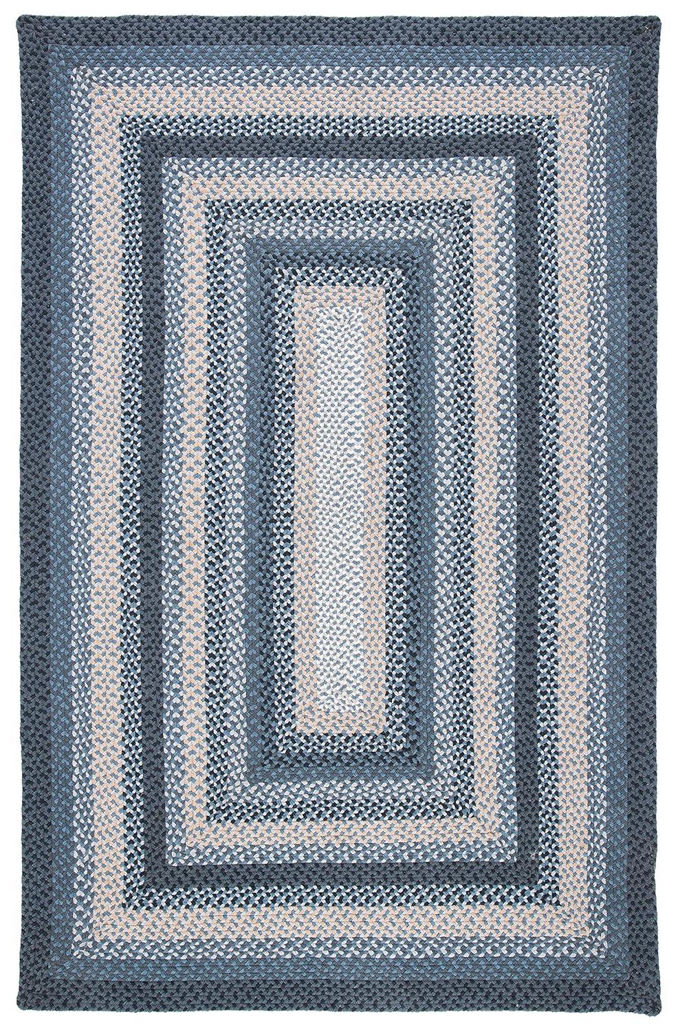 Braided BRD651 Flat Weave Indoor Area Rug - Gold/Sage - 4'x6' - Safavieh
