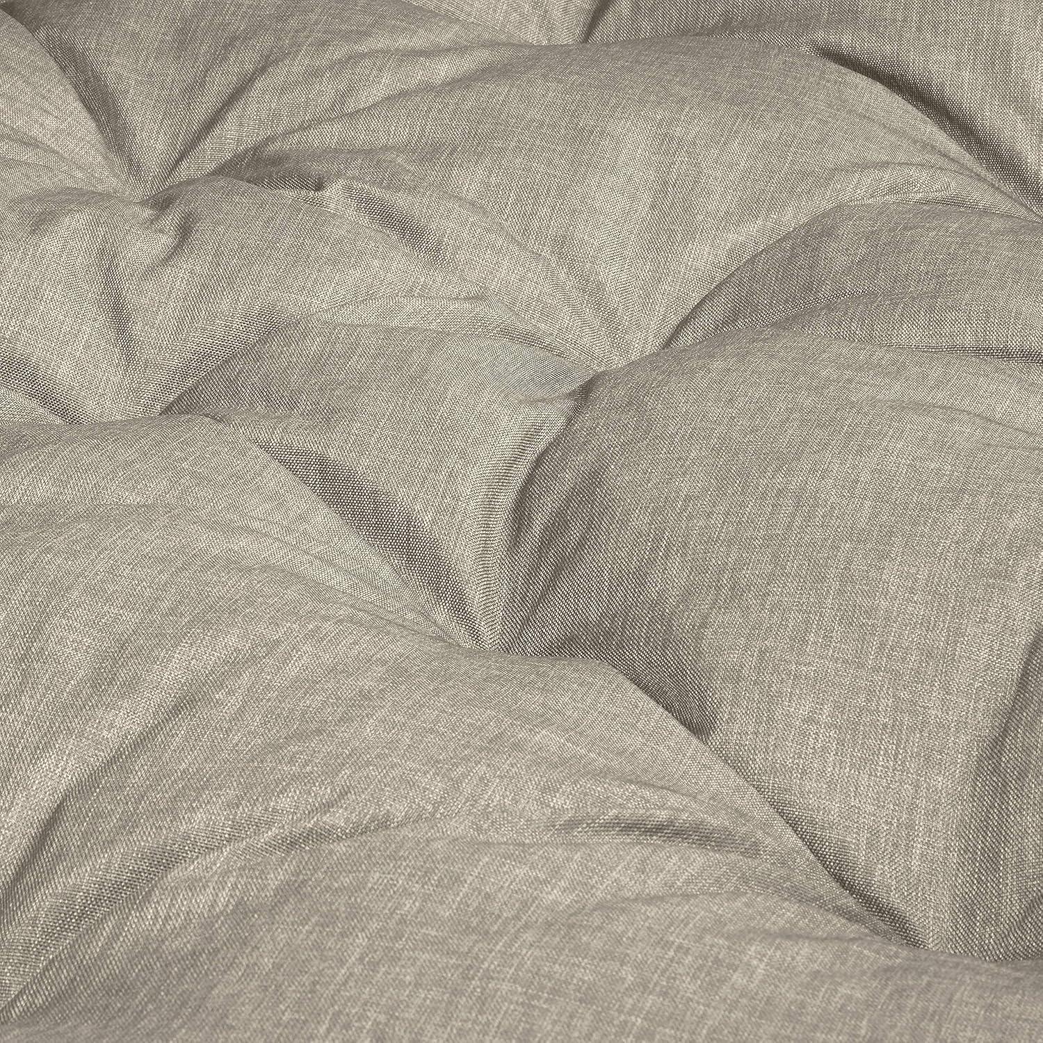 Montlake 52 in. Dia Heather Grey Water-Resistant Outdoor Papasan Cushion