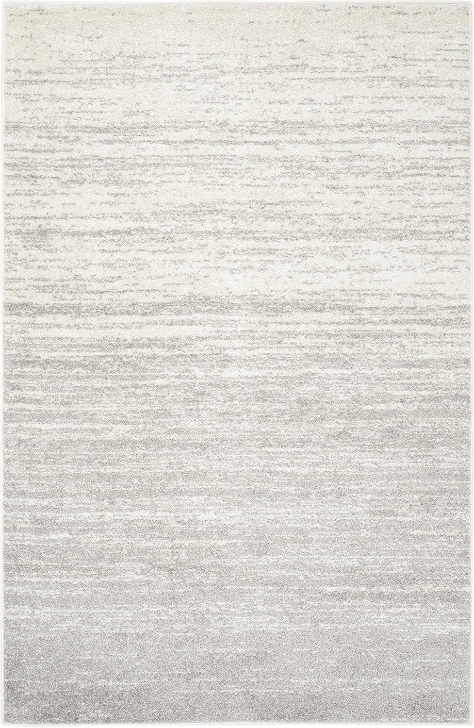 Adirondack ADR113 Machine Made Indoor Area Rug - Ivory/Silver - 6'x9' - Safavieh