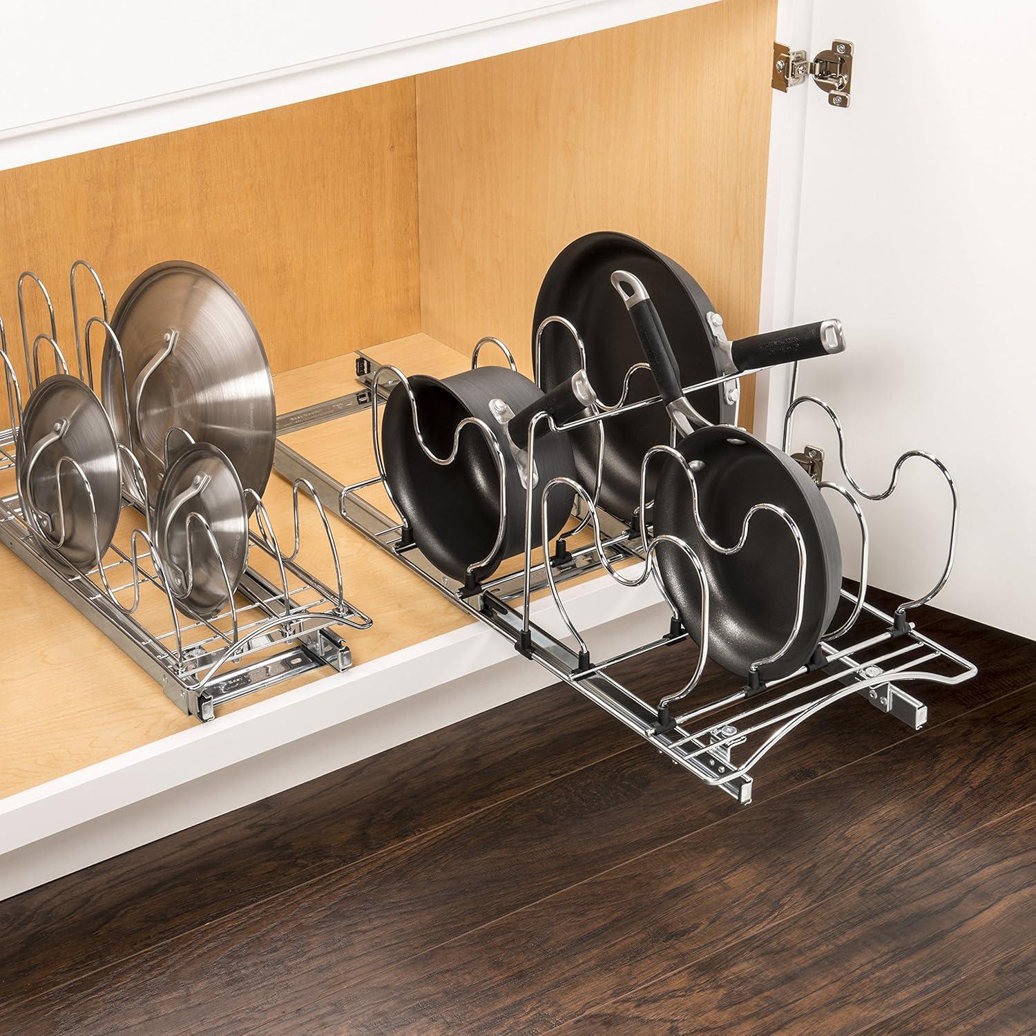 LYNK PROFESSIONAL LYNK PROFESSIONAL® Pot and Pan Organizer for Kitchen Cabinets - 11" W x 21" D