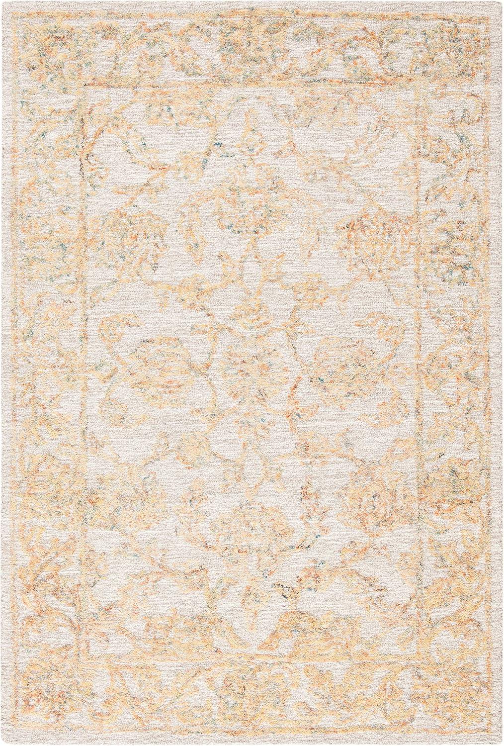 Abstract ABT477 Hand Tufted Area Rug - Beige/Gold - 4' X 6' - Safavieh.
