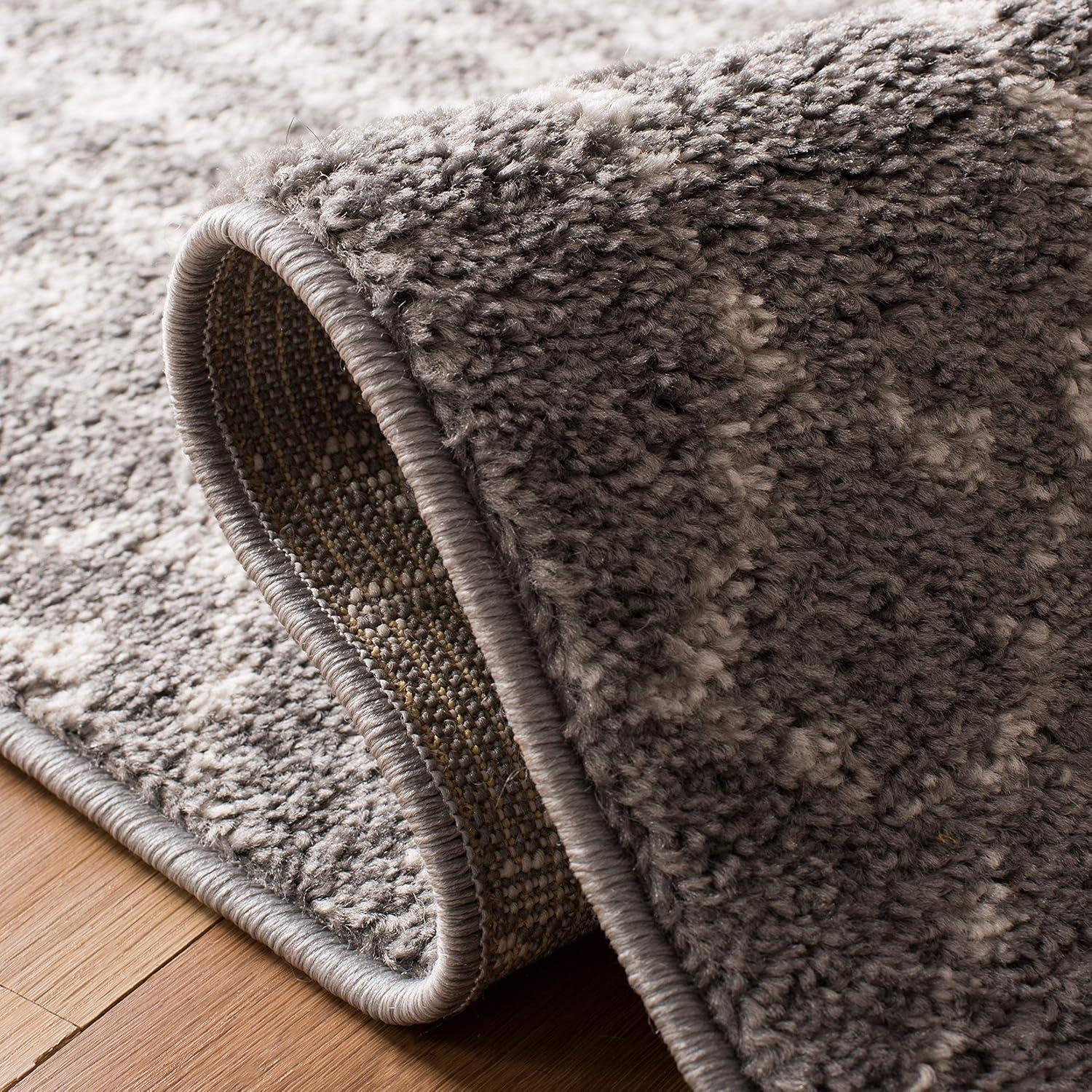 Tulum TUL229 Power Loomed Area Rug - Grey/Ivory - 6'7"x6'7" - Safavieh.