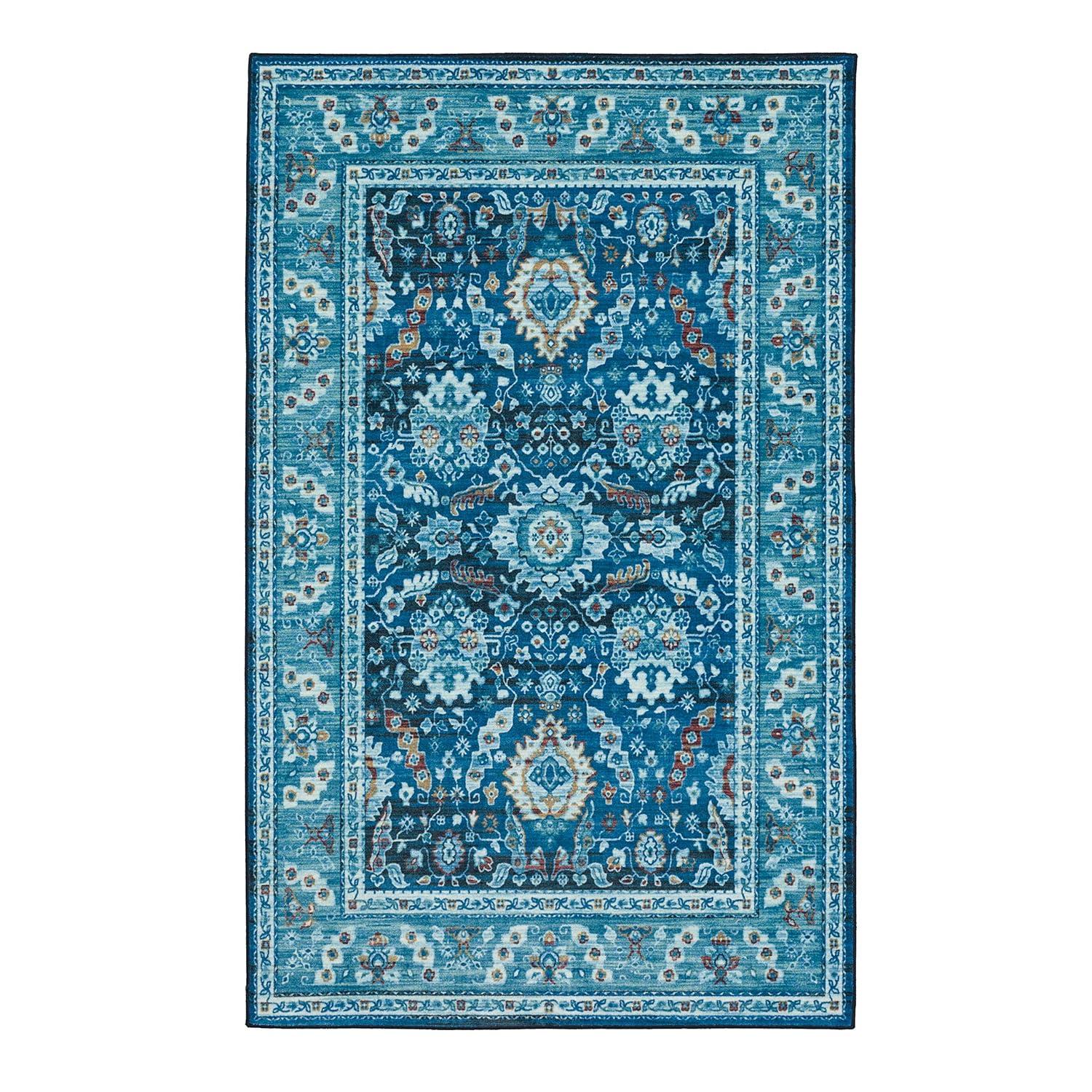 Mohawk Home Prismatic Marshall Denim Floral Ornamental (2' X 3') Accent Rug