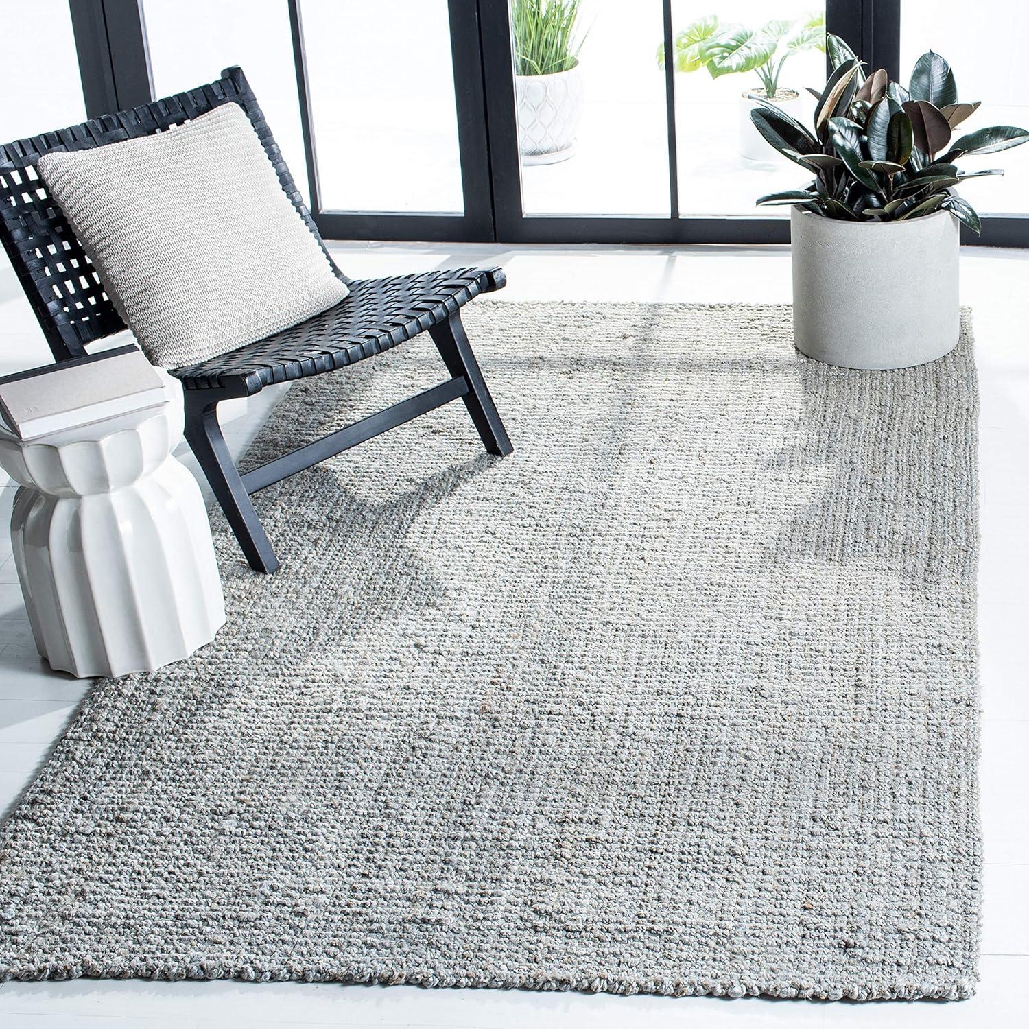 Natural Fiber NF730 Hand Woven Area Rug - Grey - 3'x5' - Safavieh.