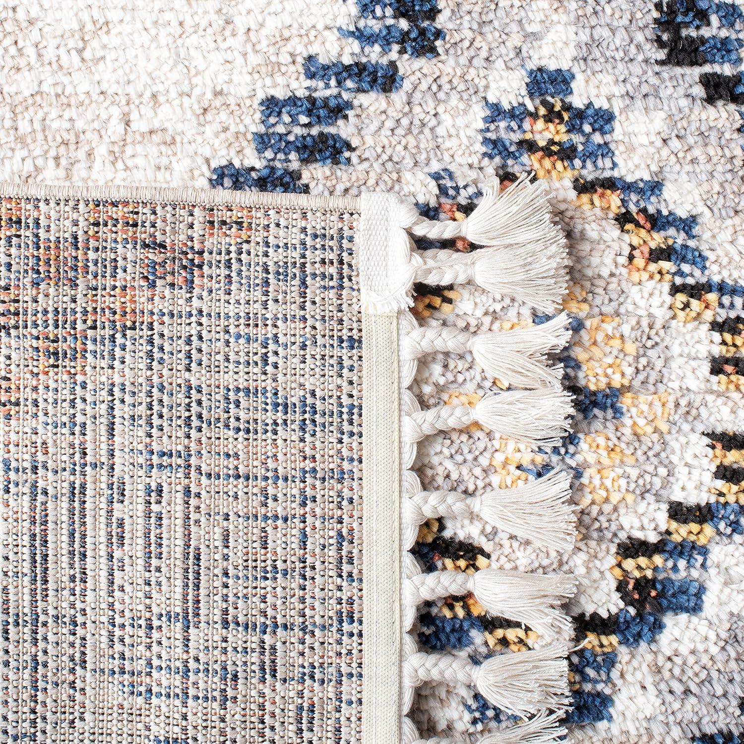 Morocco MRC860 Power Loomed Area Rug - Grey/Rust - 8'x10' - Safavieh.