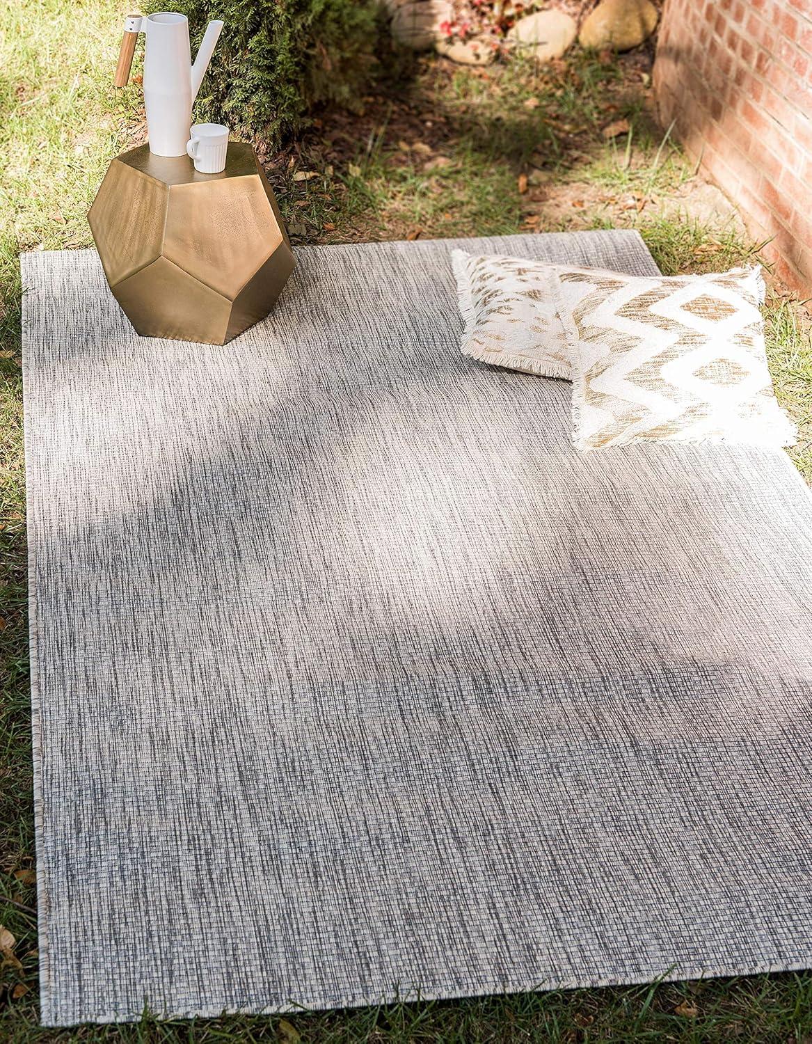 Unique Loom Outdoor Solid Solid Woven Area Rug