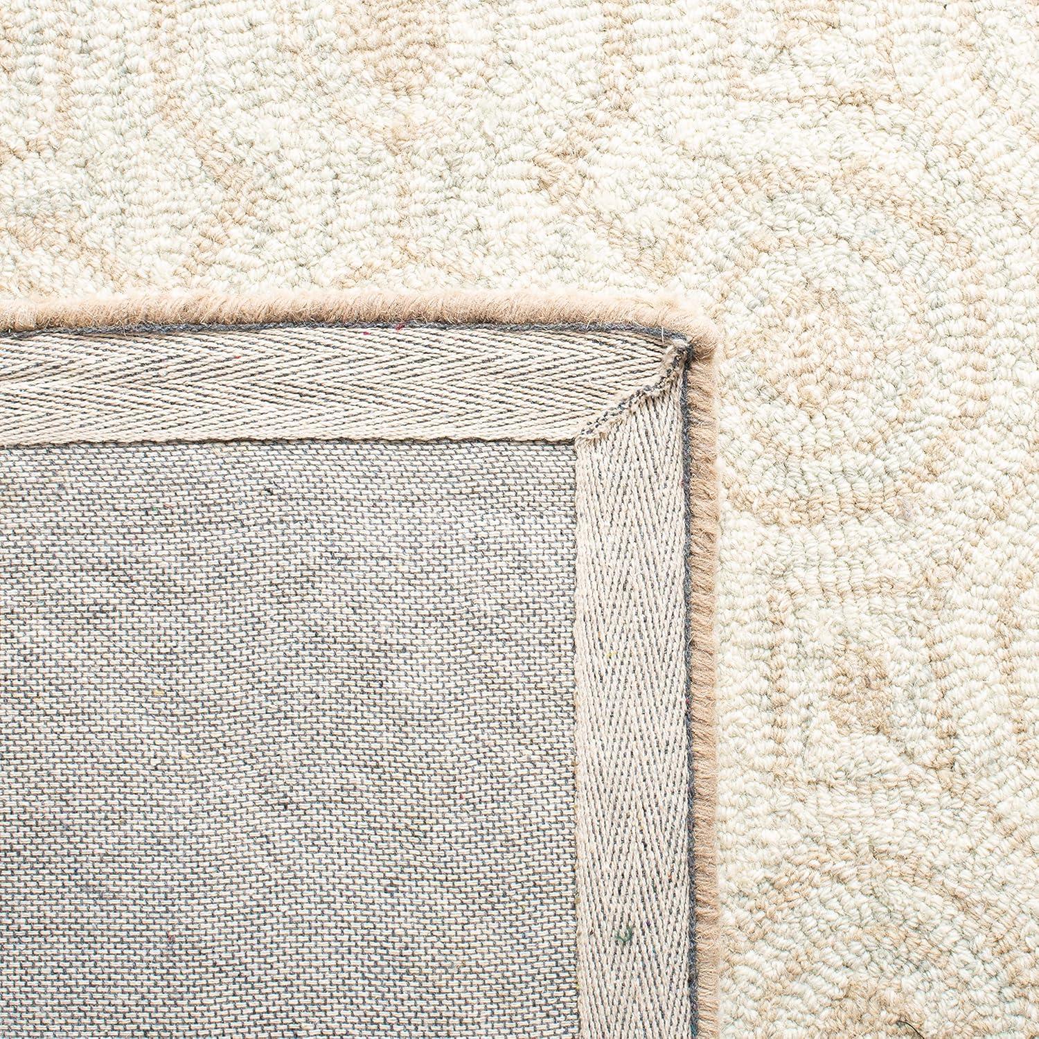 Micro-Loop MLP950 Hand Tufted Indoor Runner Rug - Ivory/Light Green - 2'3"x7' - Safavieh