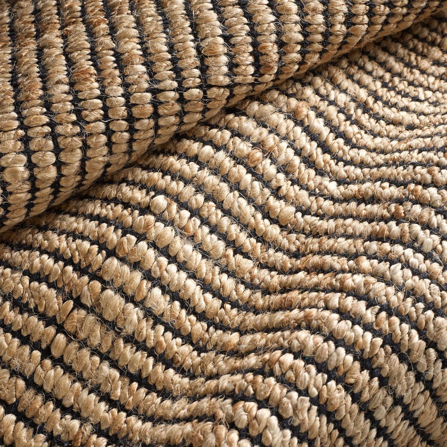 Gridwork Ivory Handwoven Jute Rug