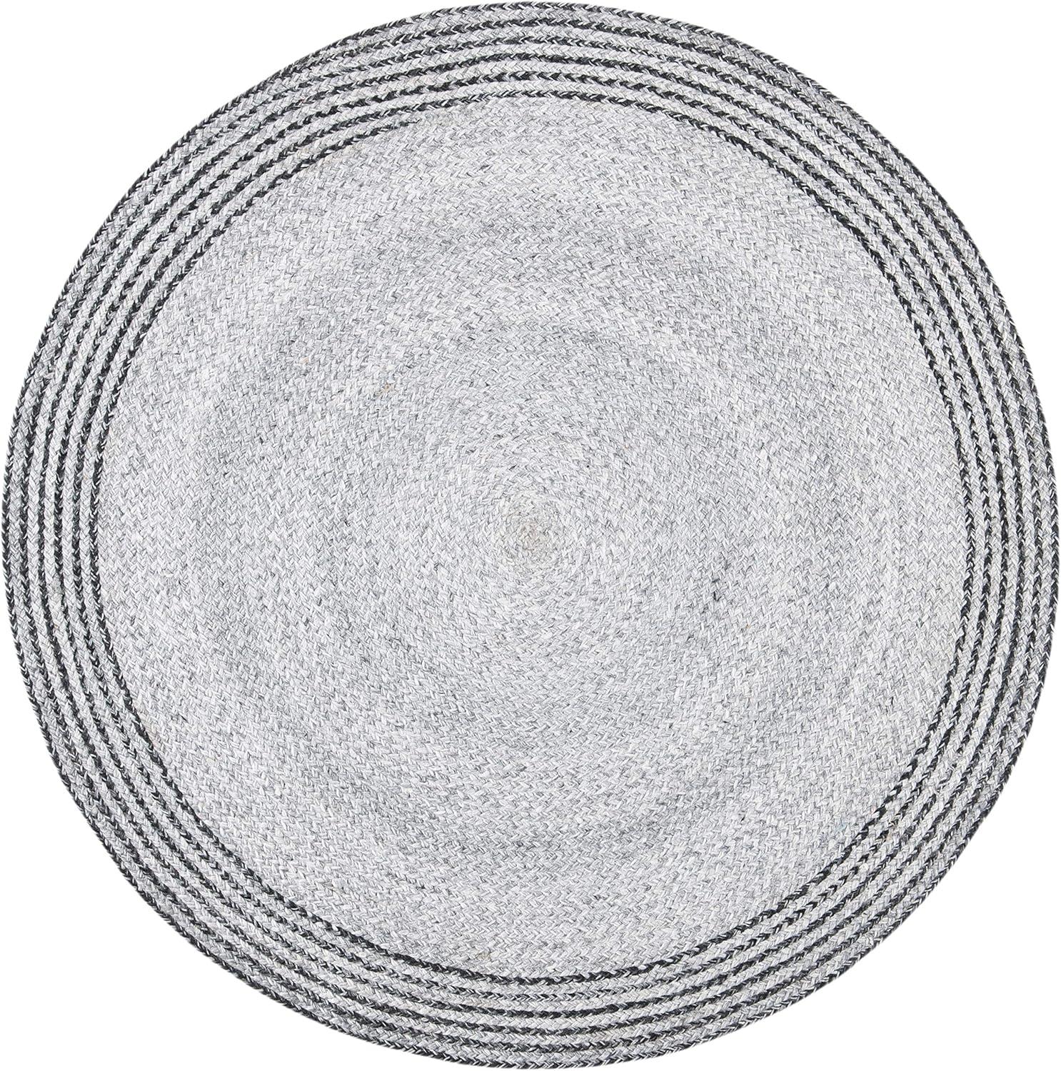 Cape Cod CAP223 Hand Woven Area Rug - Grey/Charcoal - 7' round - Safavieh.