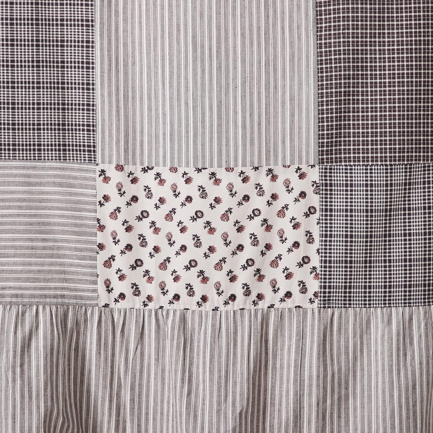 VHC Brands Florette Patchwork Shower Curtain 72x72