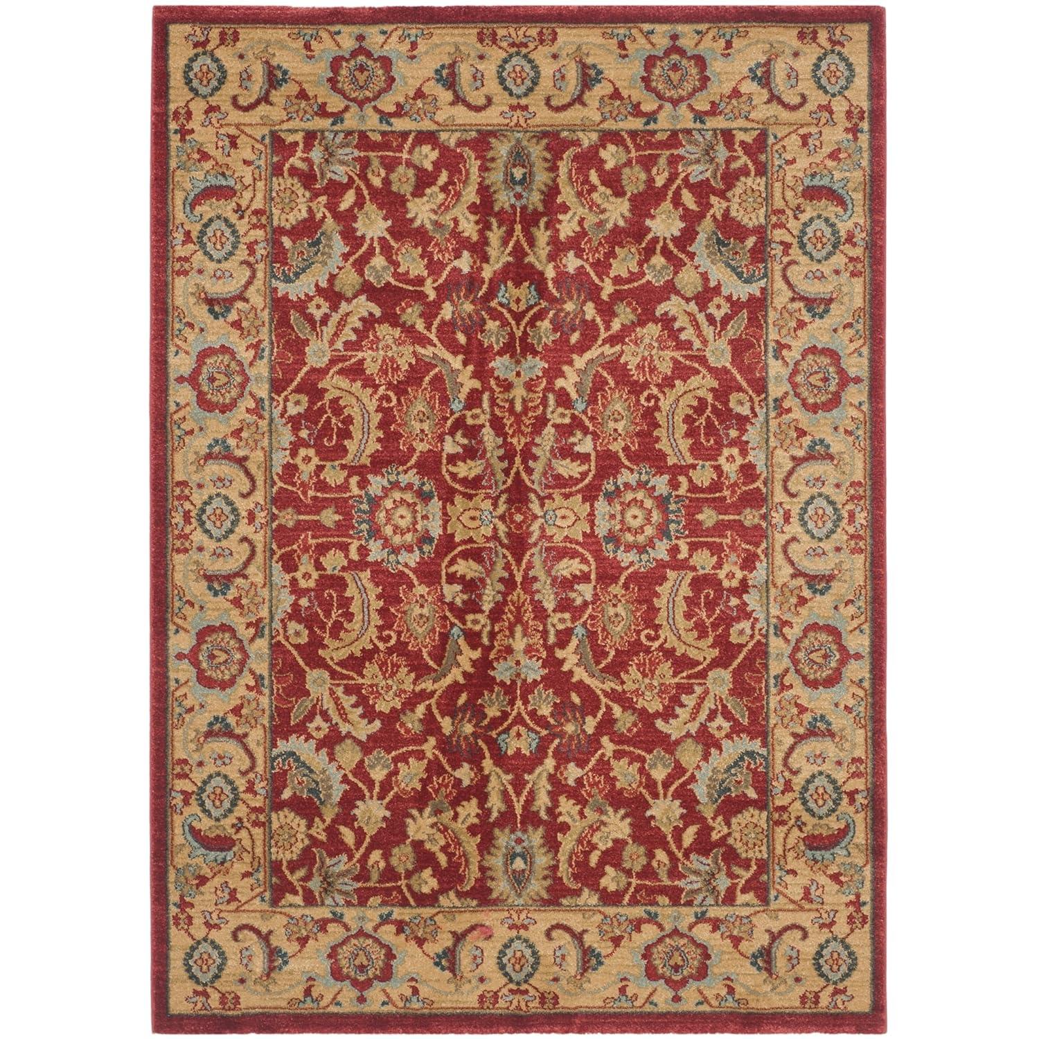 Mahal MAH699 Power Loomed Indoor Area Rug - Red/Natural - 8'x11' - Safavieh.