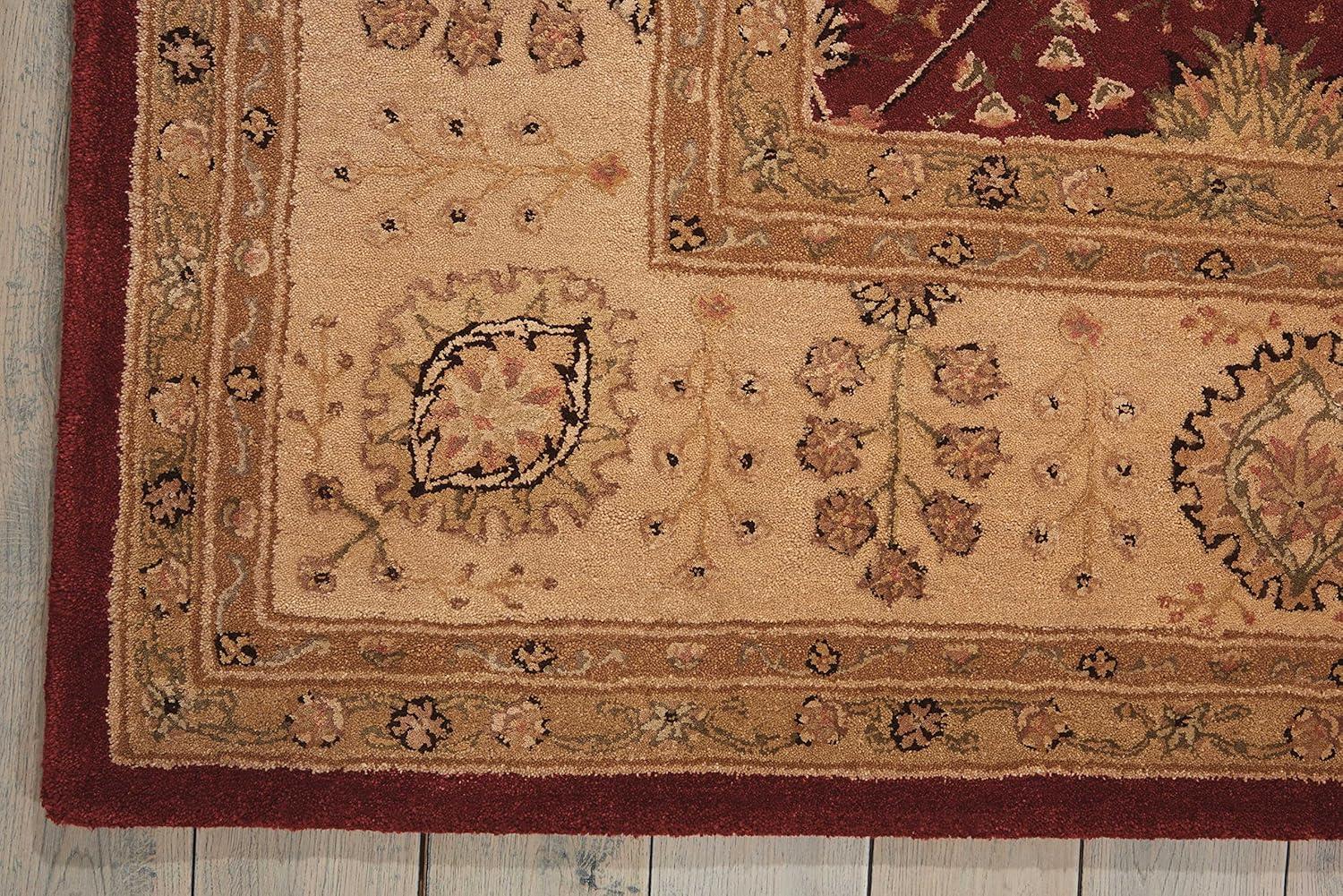 Nourison  Hand-tufted Area Rug Taupe 5'6" x 8'6" Contains Latex Silk, Wool Nature 5' x 8' Indoor Brown