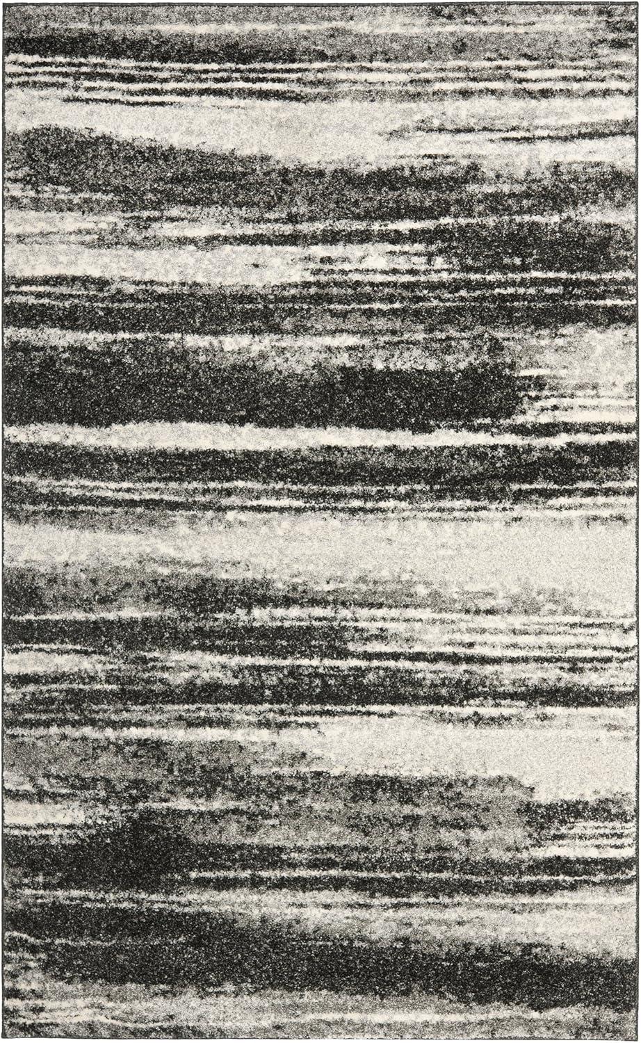 Retro RET2693 Power Loomed Indoor Area Rug - Dark Grey/Light Grey - 6'x9' - Safavieh.