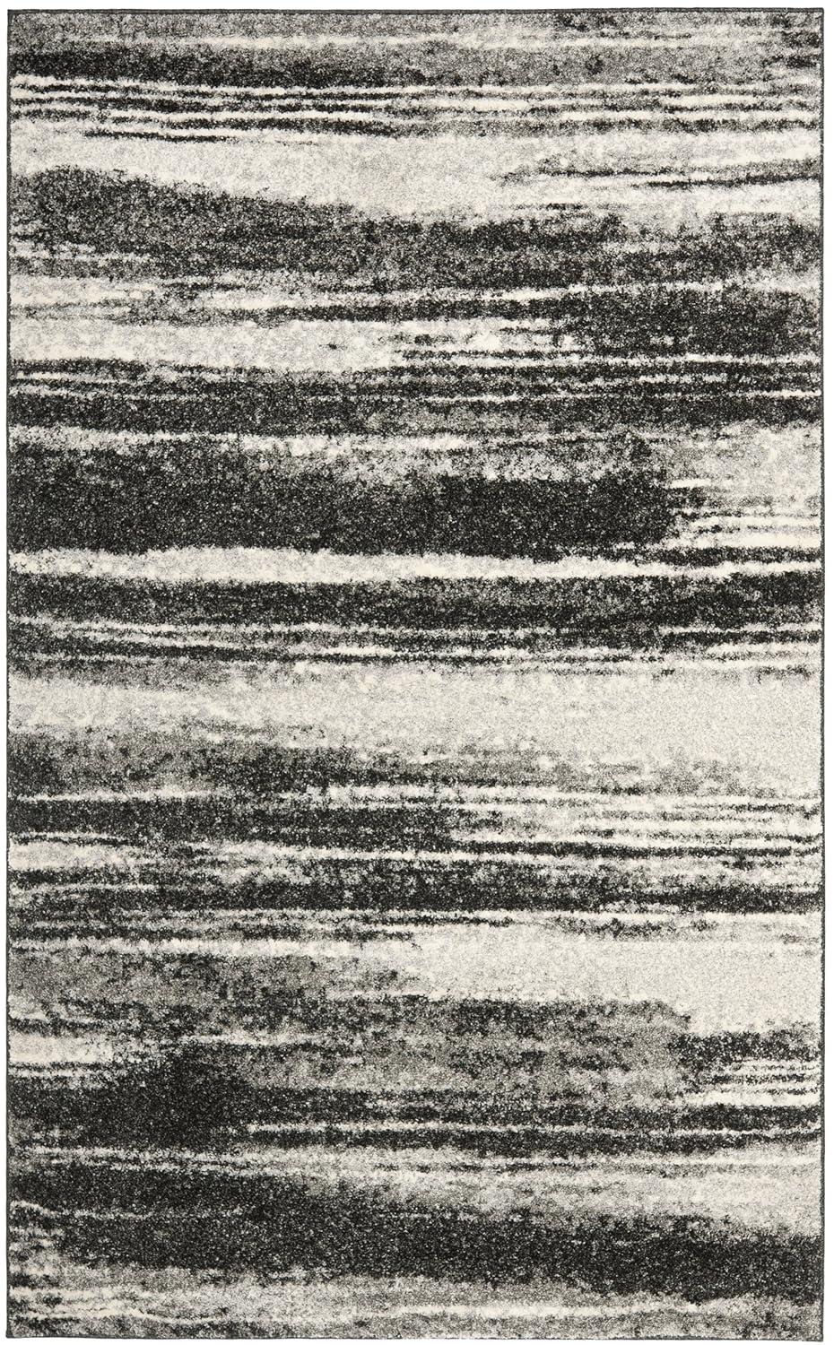 Retro RET2693 Power Loomed Indoor Area Rug - Dark Grey/Light Grey - 6'x9' - Safavieh.