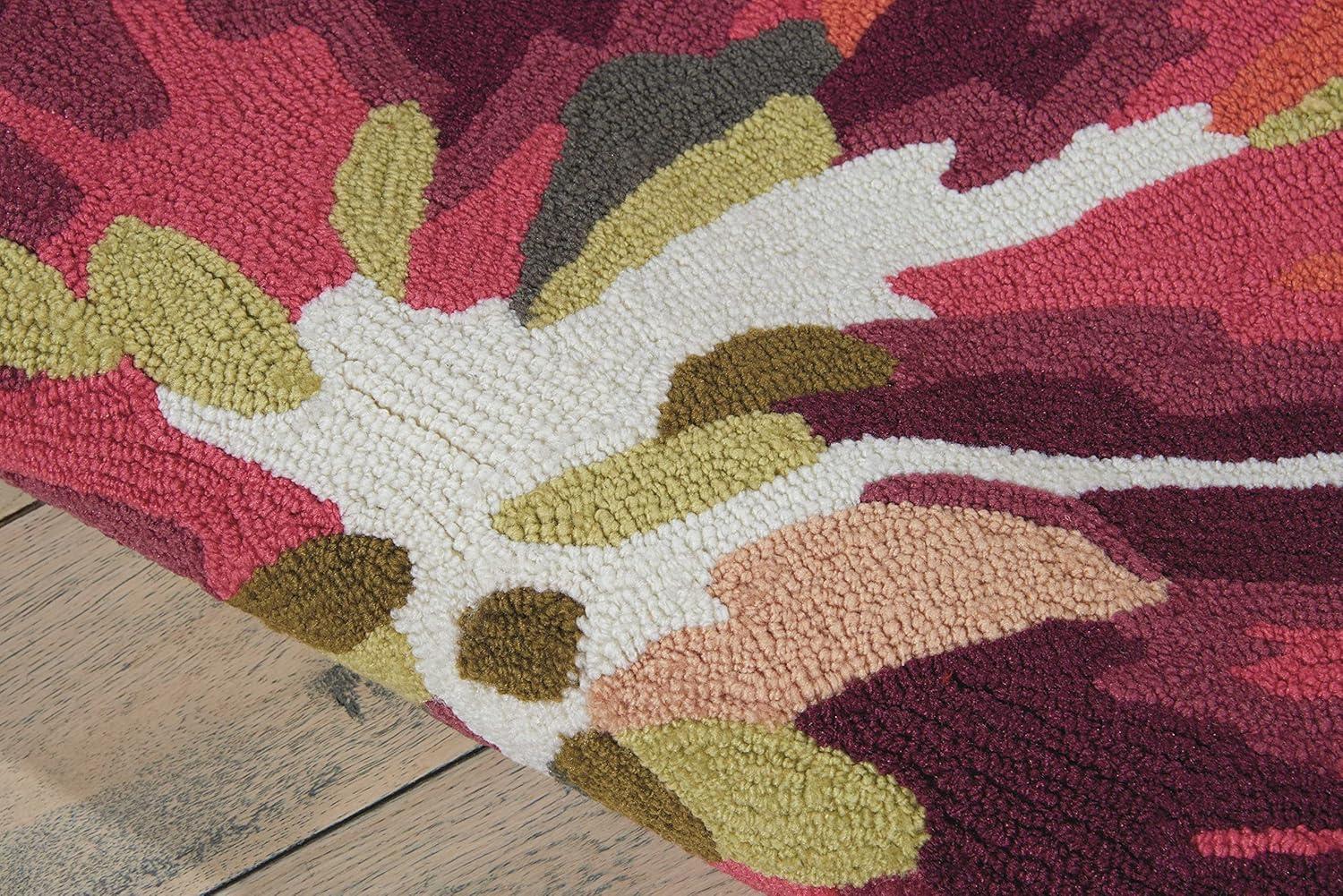 Nourison Fantasy Floral Ivory 1'9" x 2'9" Area Rug, (2x3)