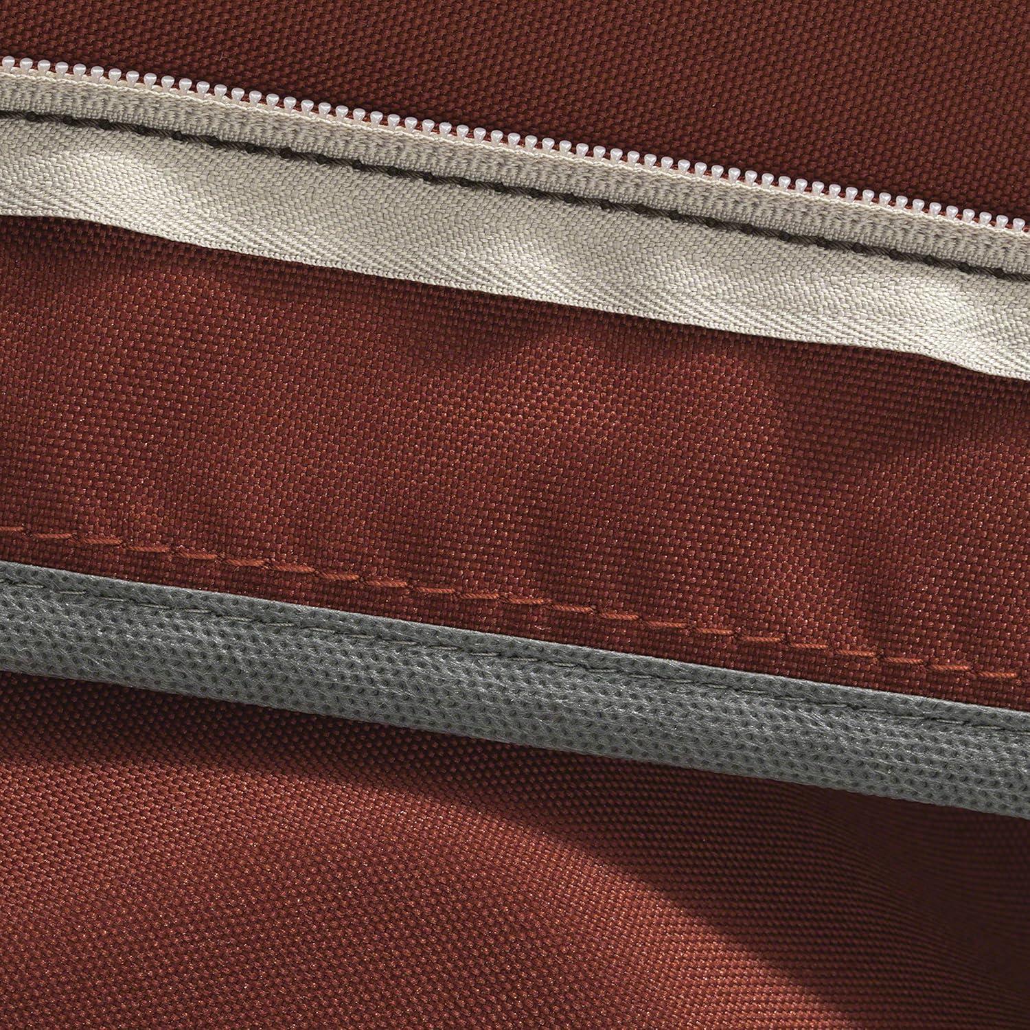 Classic Accessories Ravenna Water-Resistant 17 x 15 x 2 Inch Rectangle Outdoor Seat Cushion Slip Cover, Patio Furniture Chair Cushion Cover, Spice