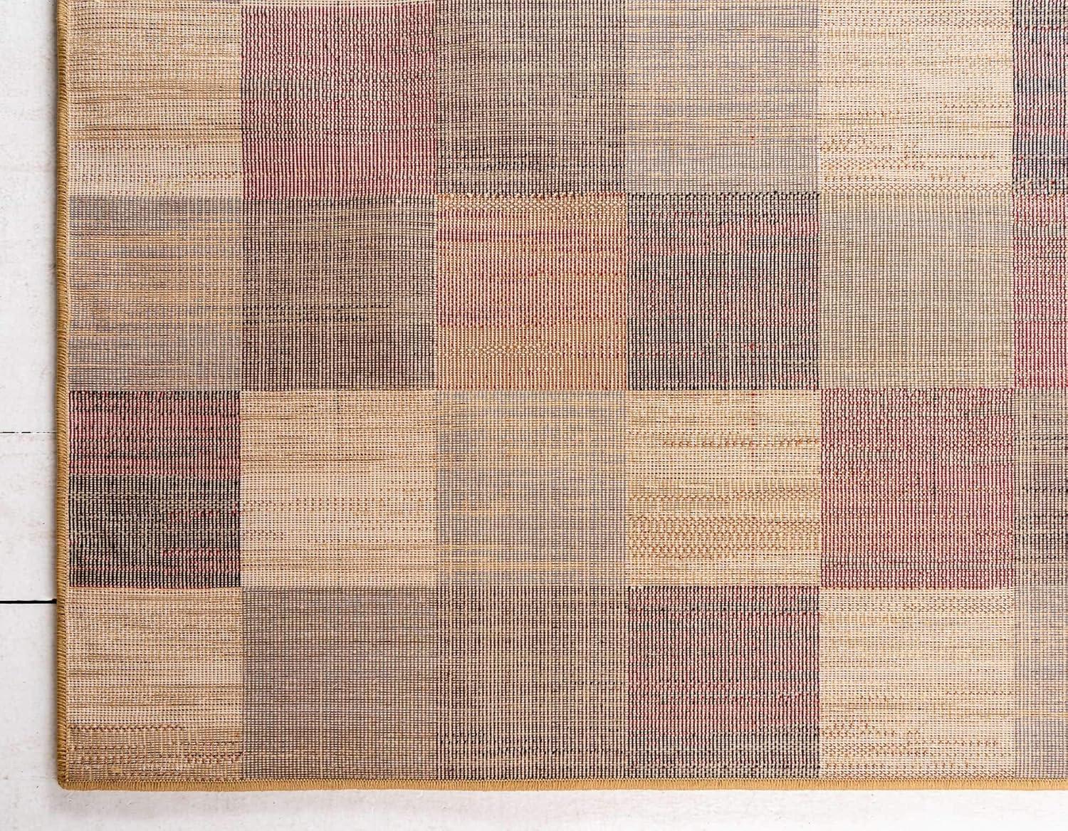 Unique Loom Barista Collection Area Rug - Gava (5' 3" x 8' Rectangle Multi/Brown)