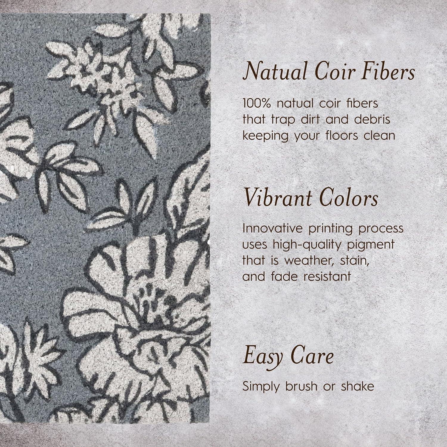 Laura Ashley Iris Coir Doormats / Non-Slip Outdoor Rugs & Reviews | Wayfair
