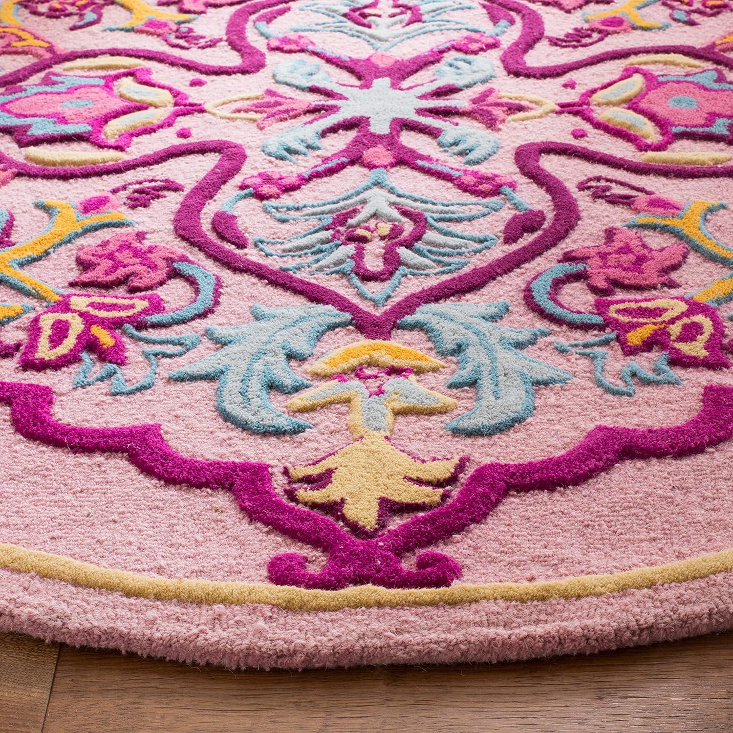 SAFAVIEH Bellagio BLG605A Handmade Pink / Multi Rug