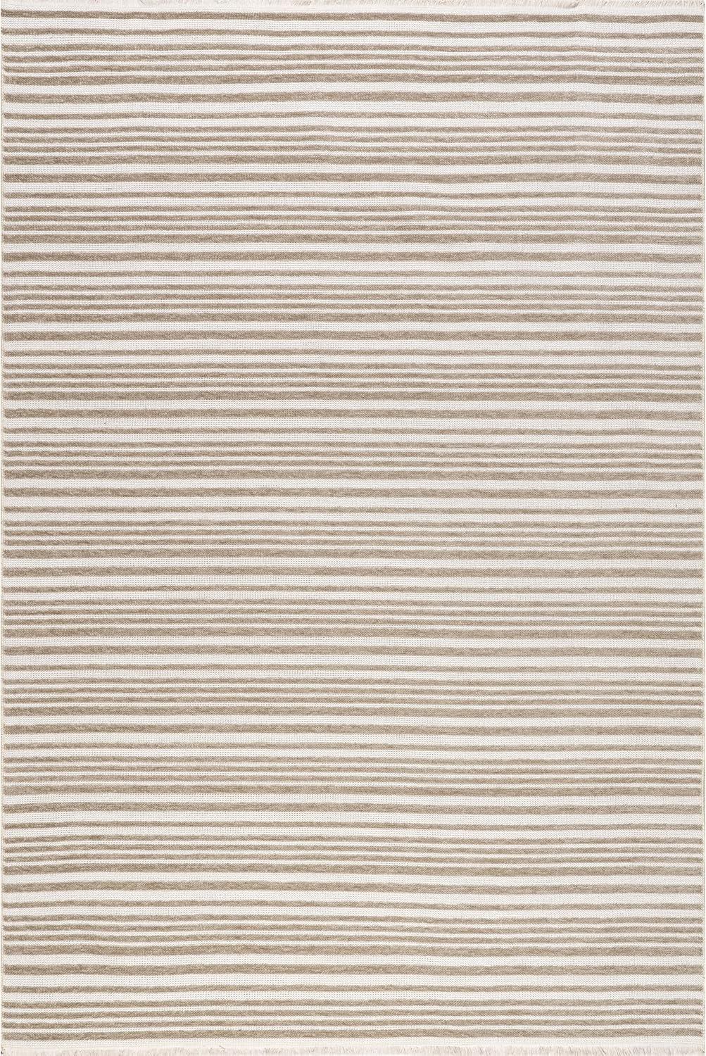 Nuloom Millicent Striped Reversible Machine Washable Indoor Area Rug