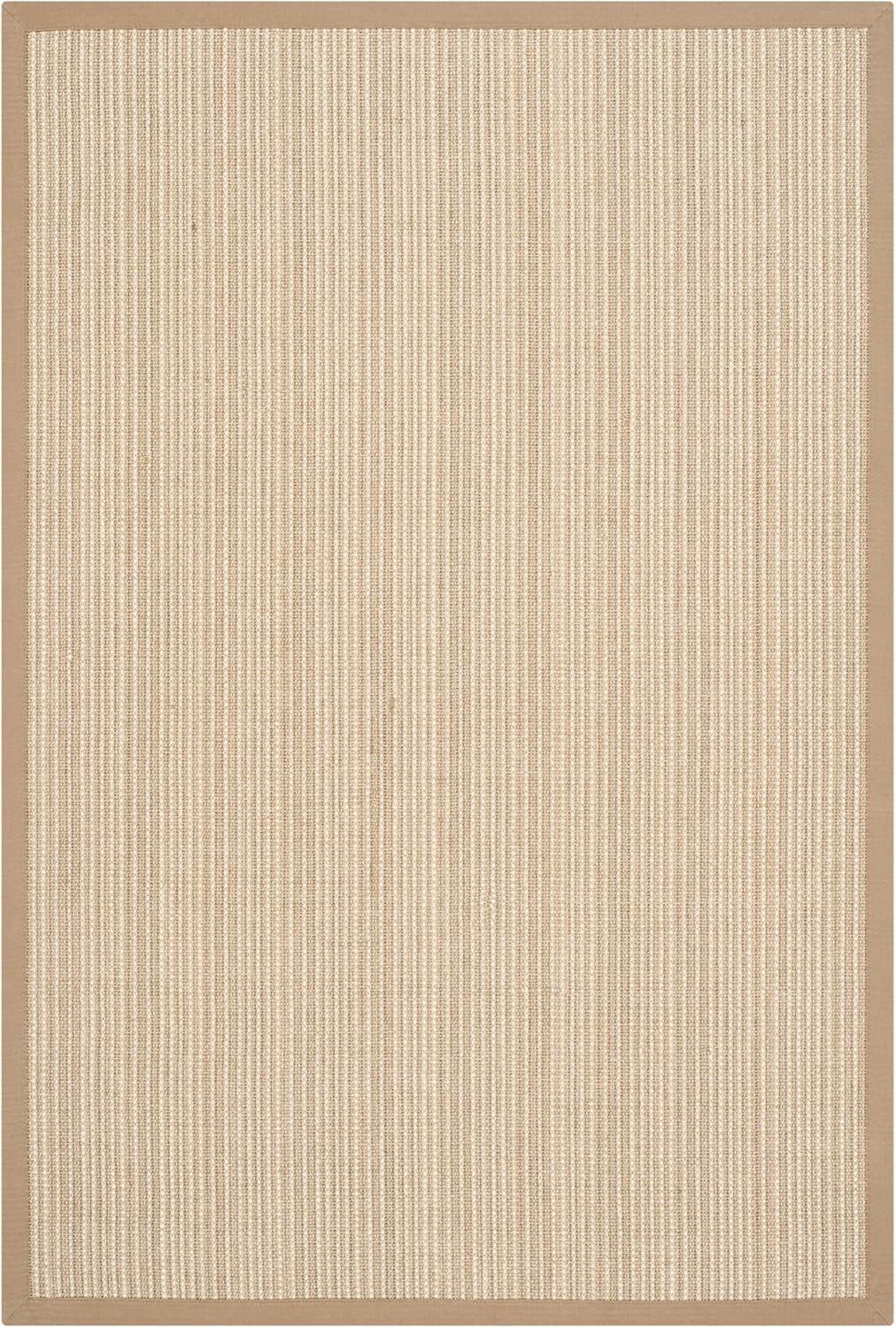 Natural Fiber NF442 Power Loomed Area Rug - Tan/Tan - 4'x6' - Safavieh.