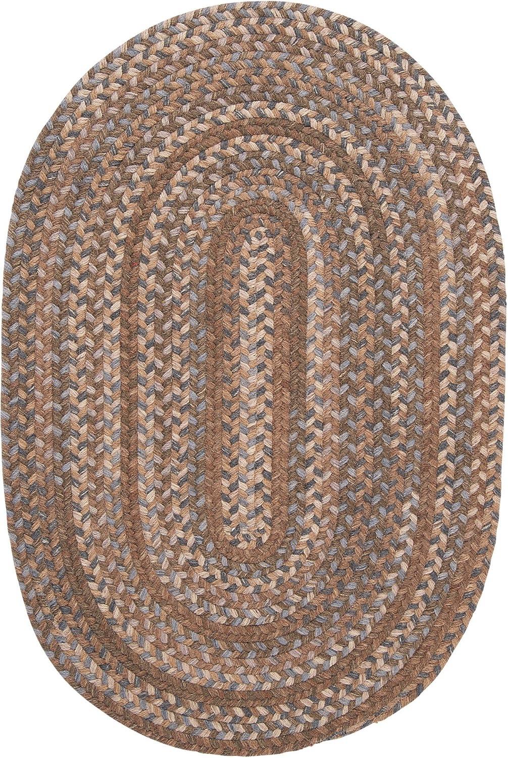 Cage Dusk 2 ft. x 4 ft. Braided Oval Area Rug