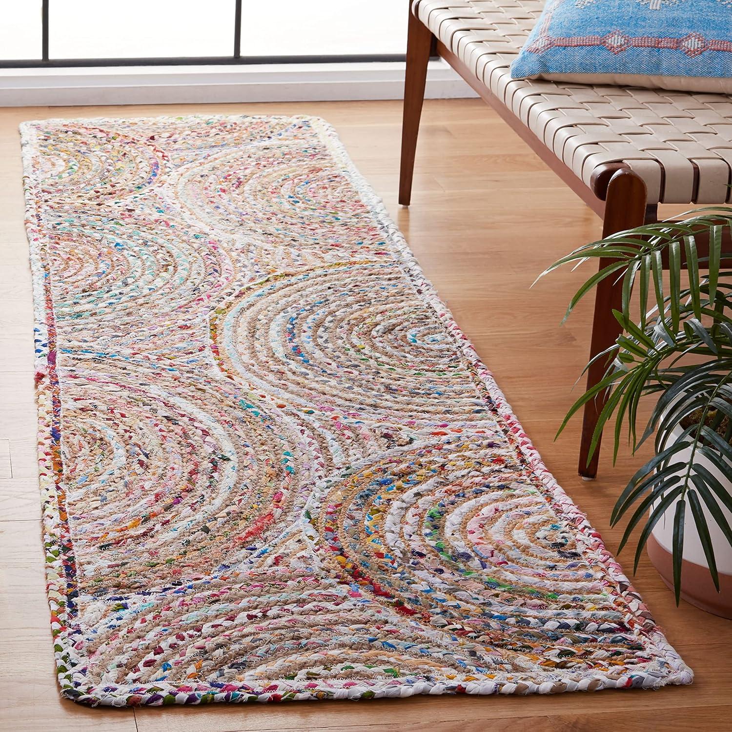 Cape Cod CAP203 Woven Indoor Area Rug - Red/Multi - 8'x10' - Safavieh