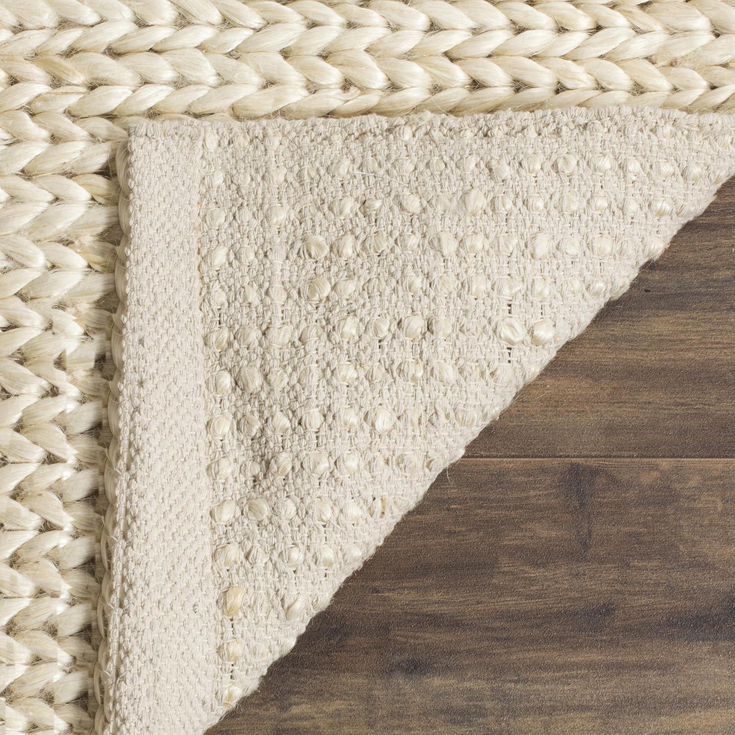 Pennsburg Natural Fiber Hand Woven Jute Chevron Rug