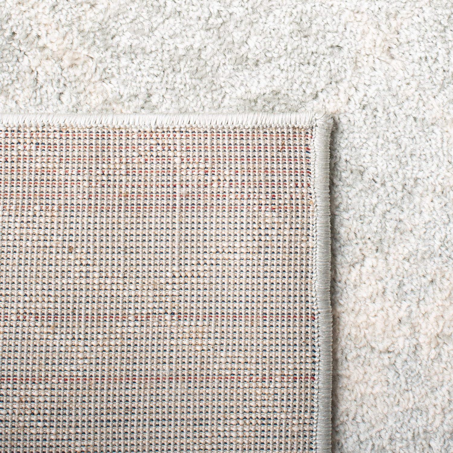 Tulum TUL229 Power Loomed Area Rug - Grey/Ivory - 6'7"x6'7" - Safavieh.