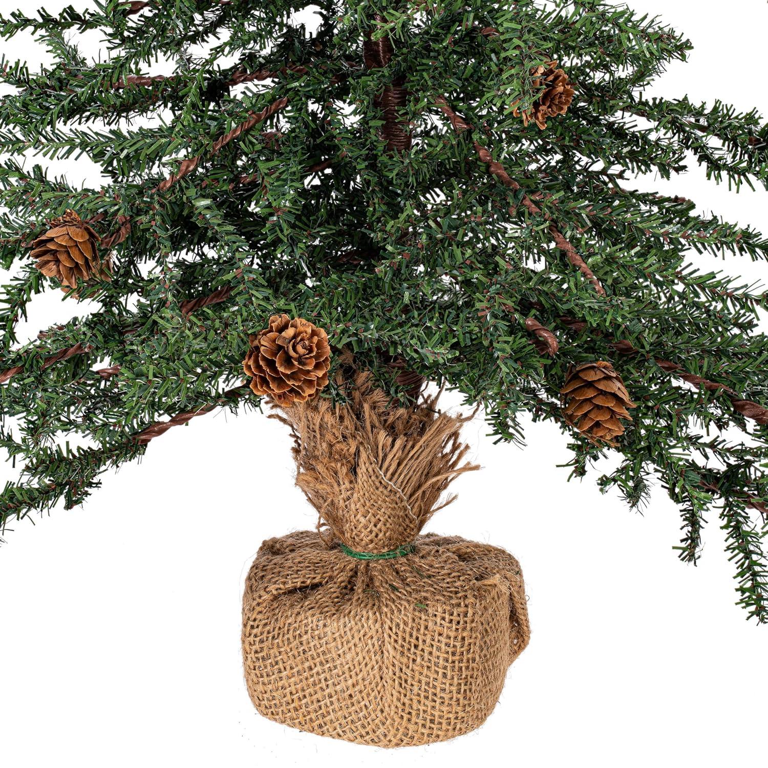 Vickerman 24" Carmel Pine Artificial Christmas Tree, Unlit