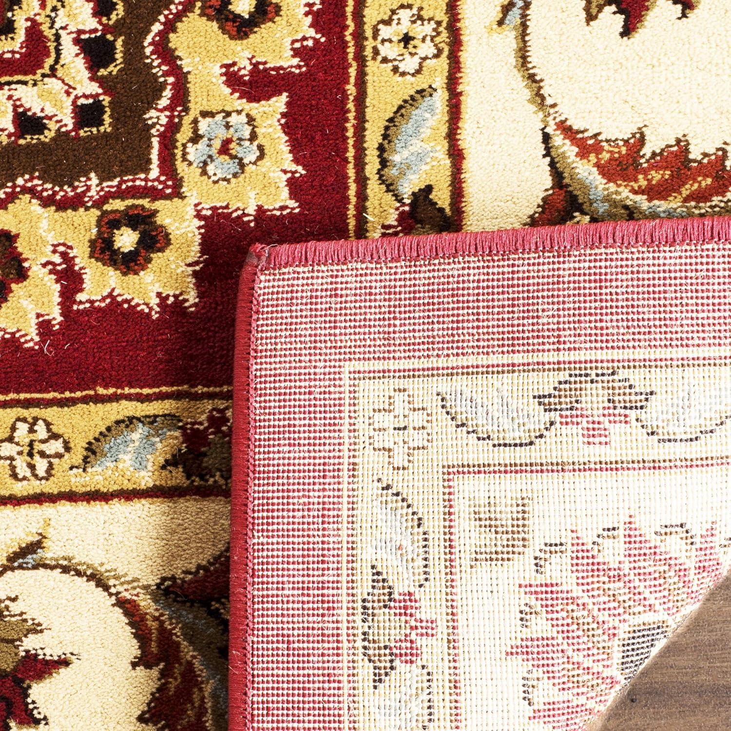 SAFAVIEH Lyndhurst Manuel Traditional Border Runner Rug, Red/Ivory, 2'3" x 8'