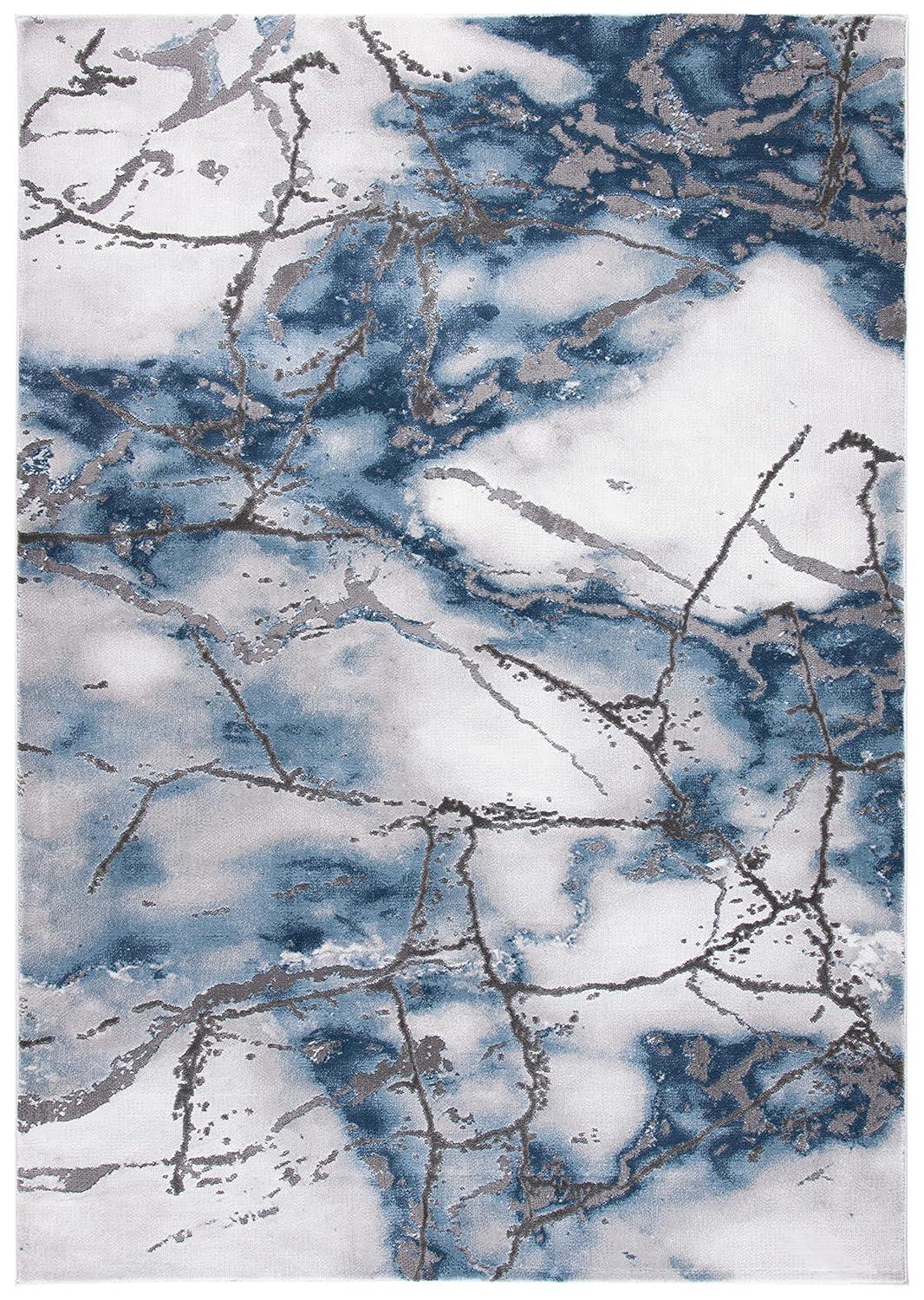 Craft CFT877 Loomed Indoor Area Rug - Grey/Blue - 6'7"x9' - Safavieh