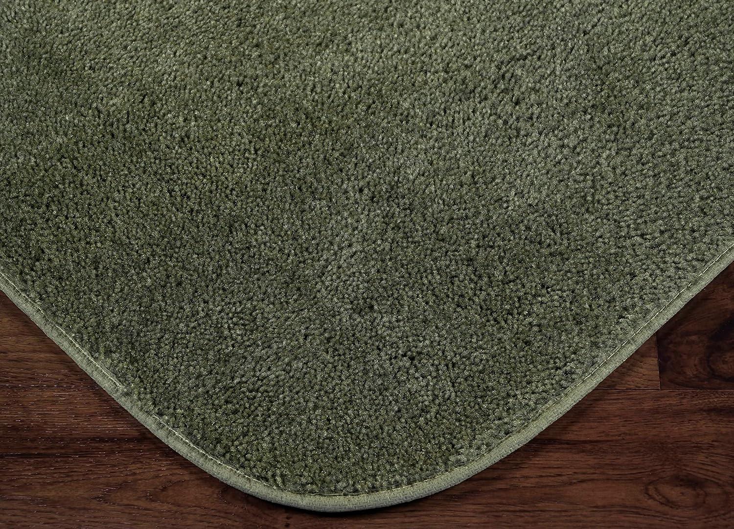 Garland Rug Traditional Nylon Washable Deep Fern 30" X 50" Bath Rug - Soft, Absorbent, And Stylish for Your Bathroom