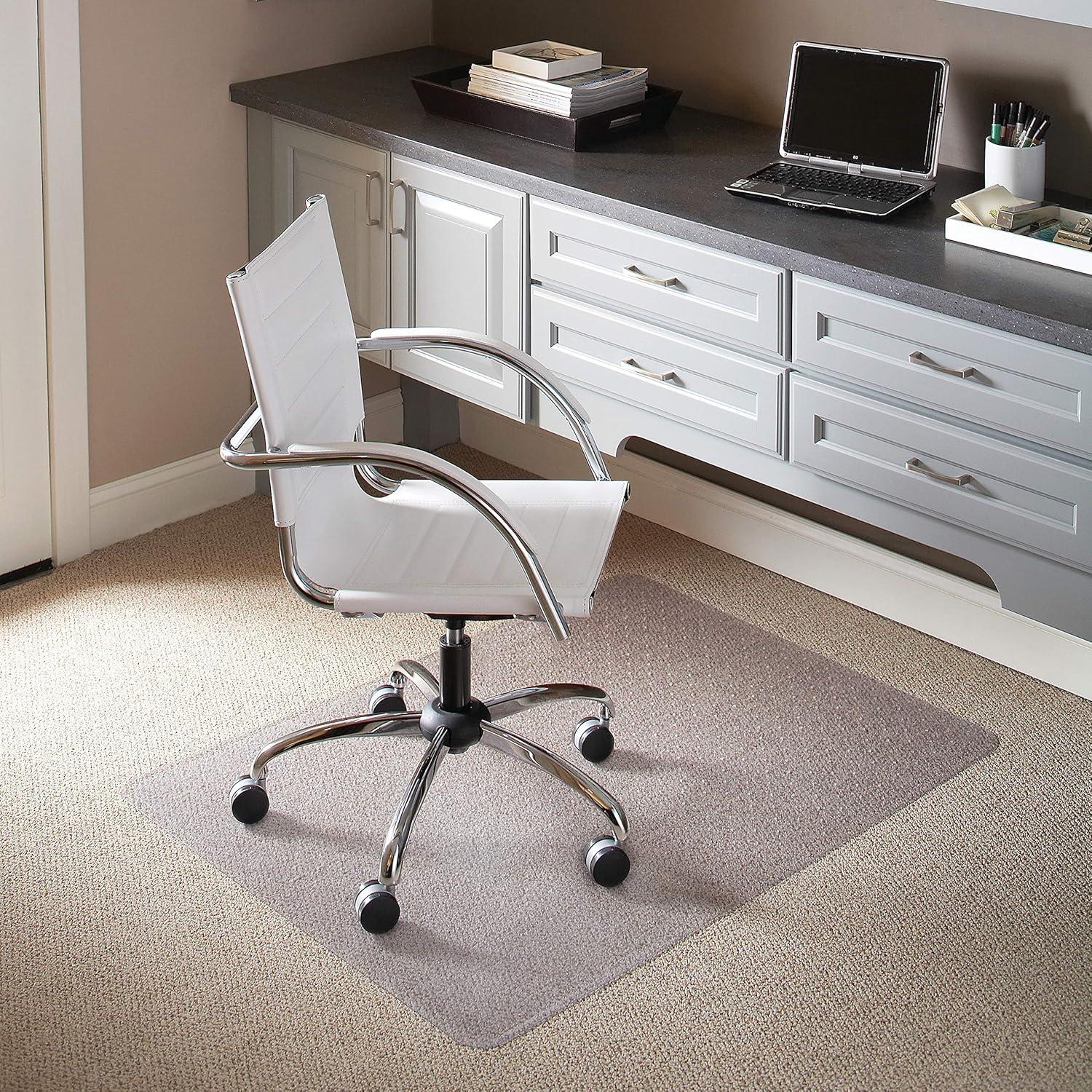 Jackson Carpet Chair Mat with Scuff and Slip Resistant Textured Top