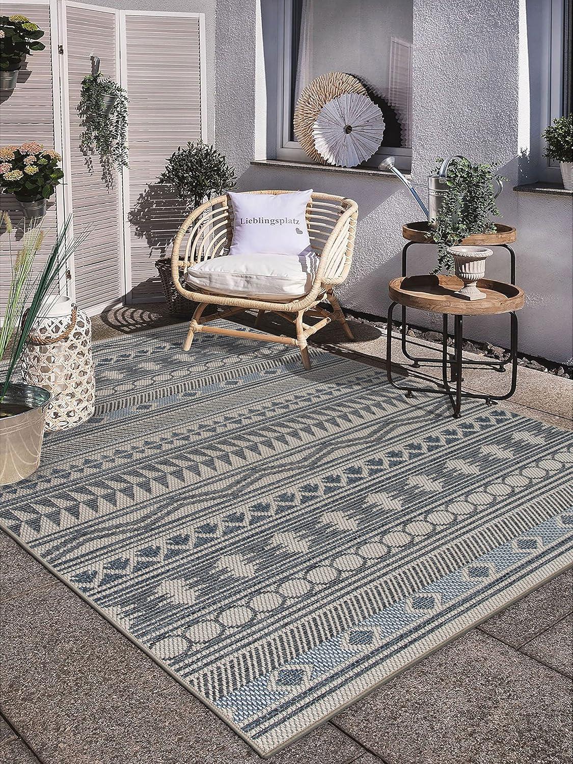 World Rug Gallery Modern Bohemian Global Indoor/Outdoor Area Rug